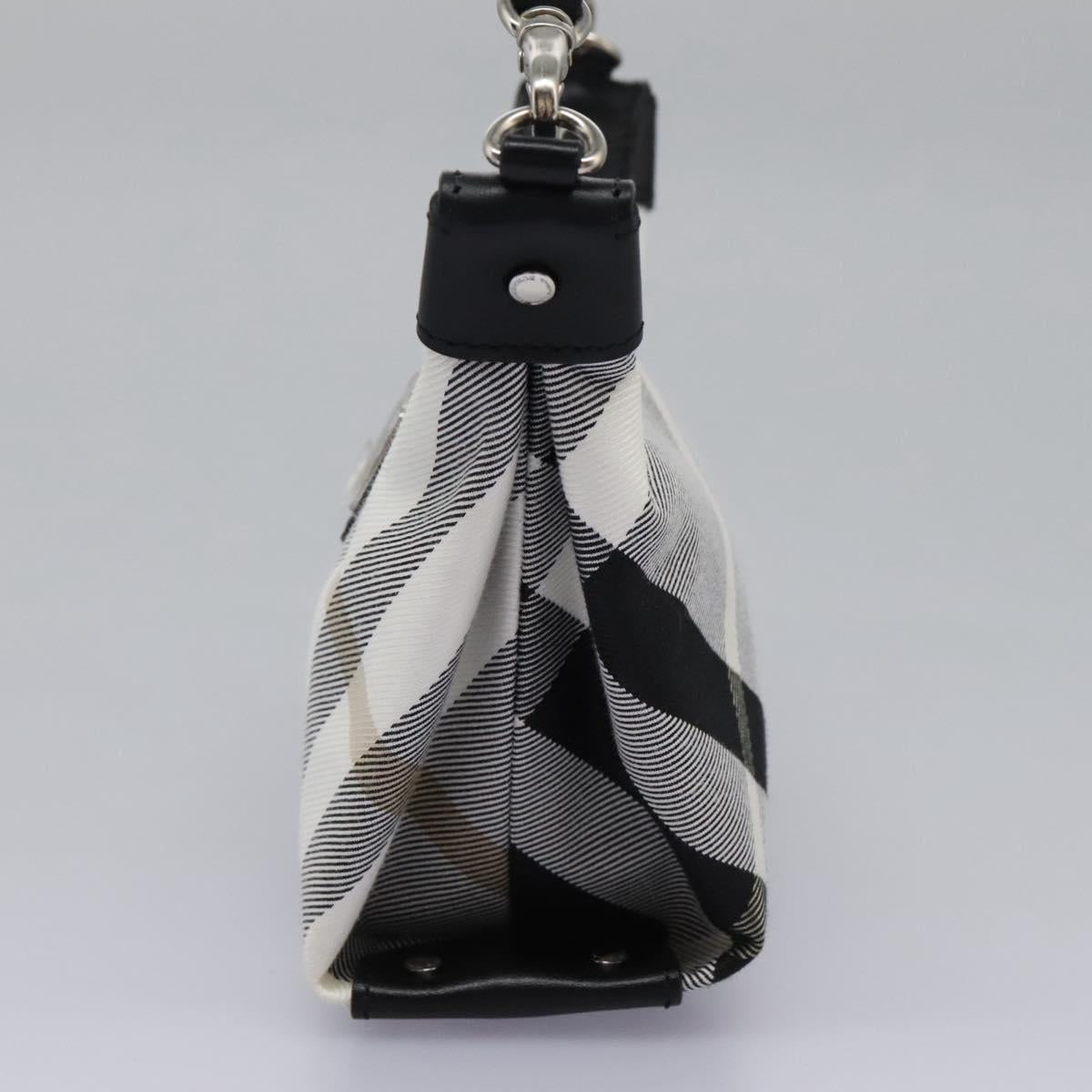 Burberry Nova Check Grey Clutch Bag Canvas Gray