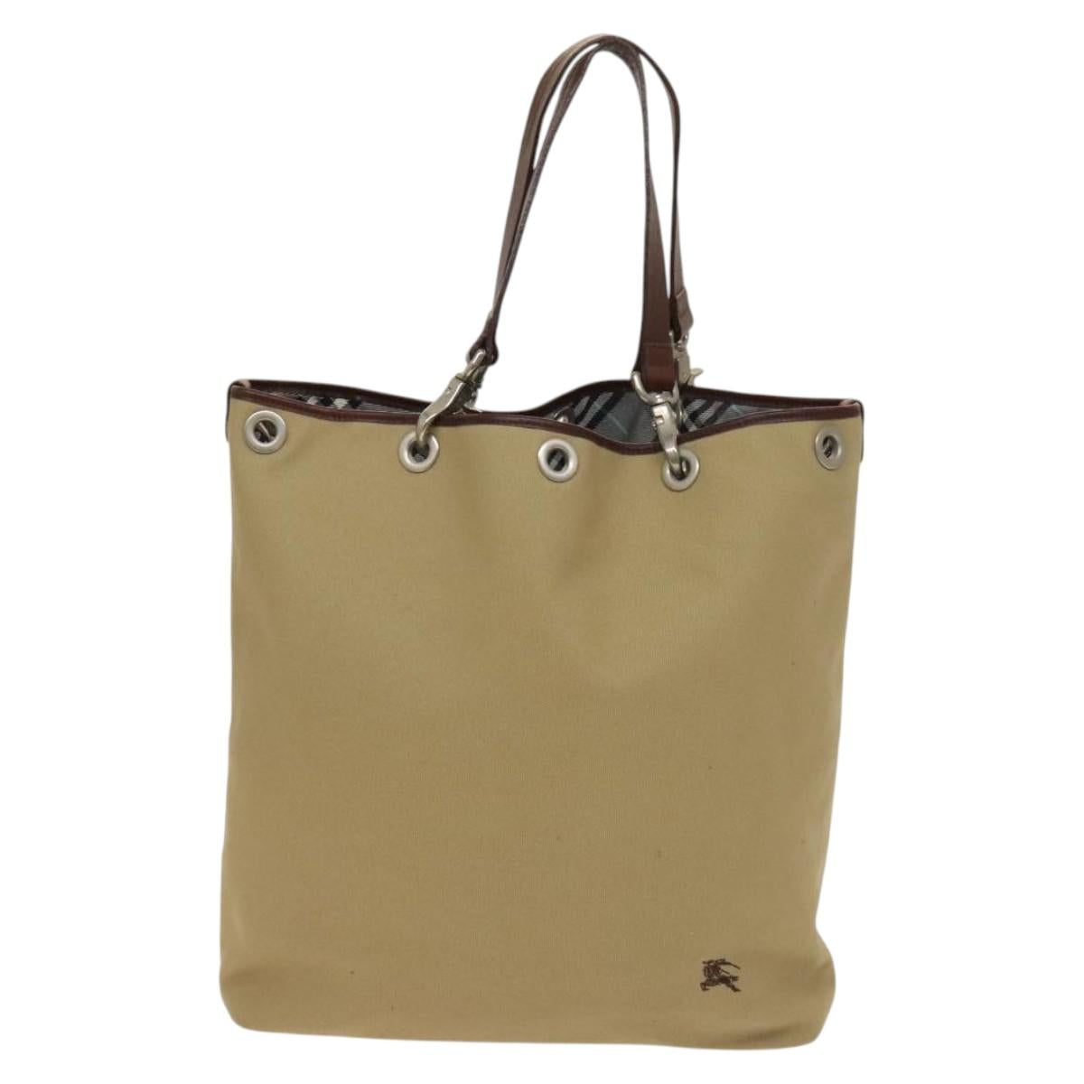 Burberry Tote Bag Canvas Beige