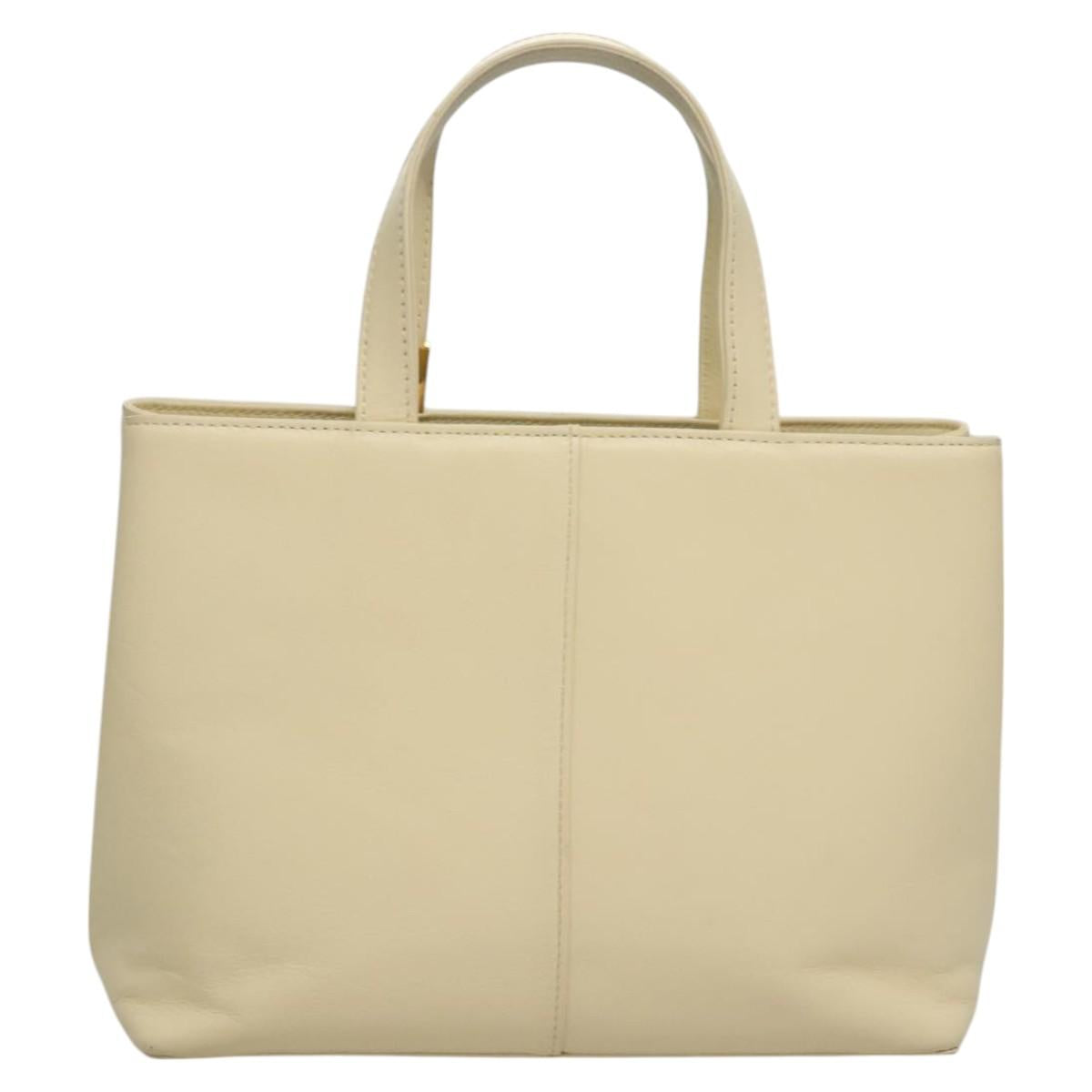 Burberry Nova Check Tote Bag Leather Beige
