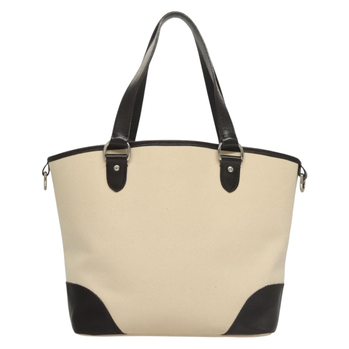 Burberry Nova Check Tote Bag Canvas White
