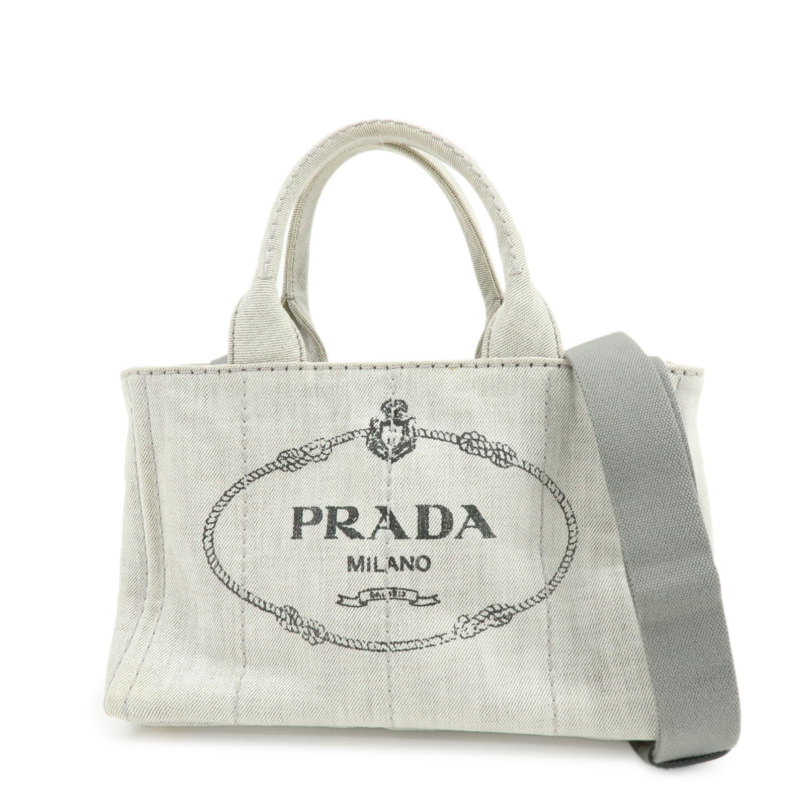 Shoulder Bag Canapa 2Way Bag Hand Denim Gray Mini