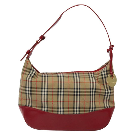 Burberry Nova Check Shoulder Bag Canvas Beige Shoulder Bag 156