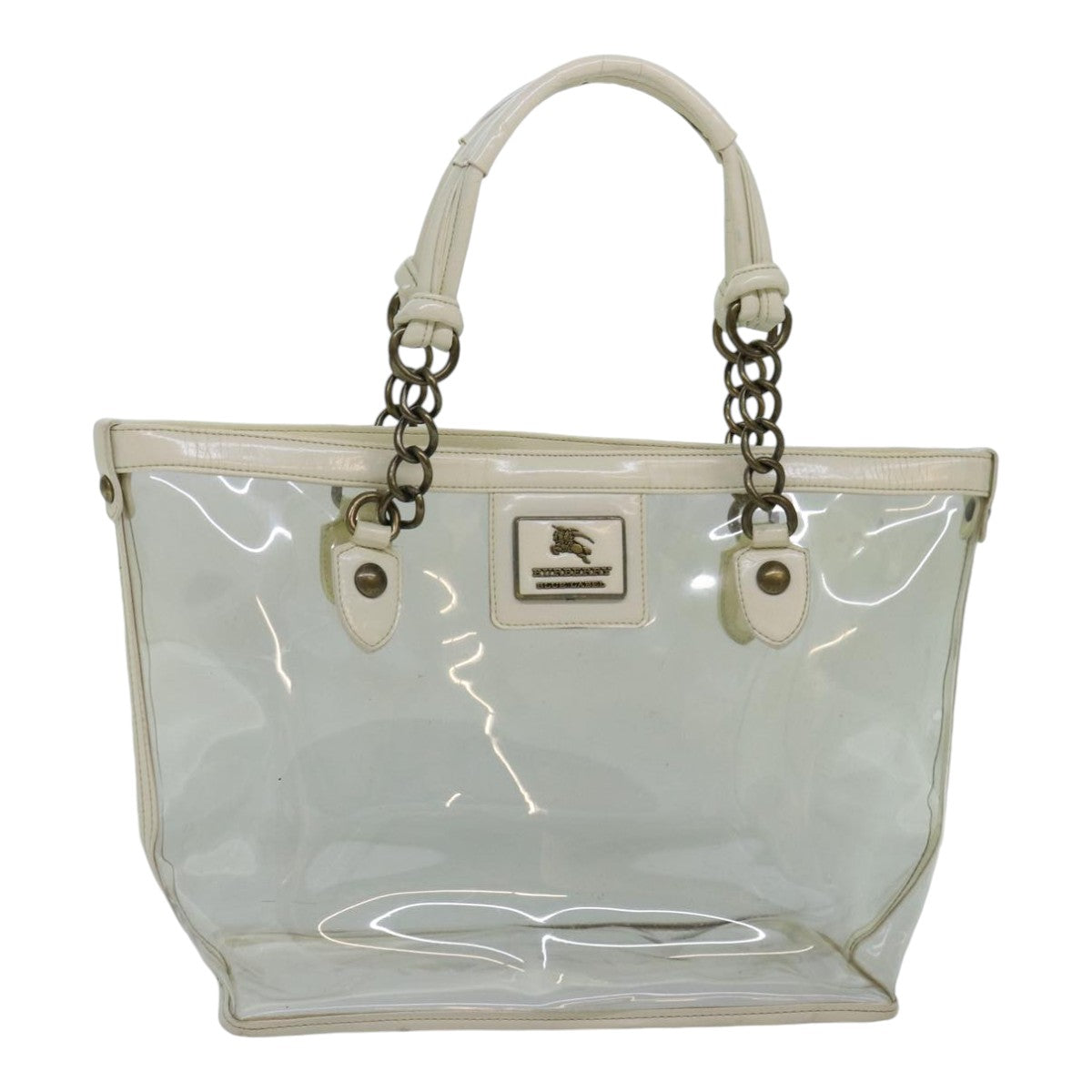 Burberry Transparent Vinyl Shoulder Bag