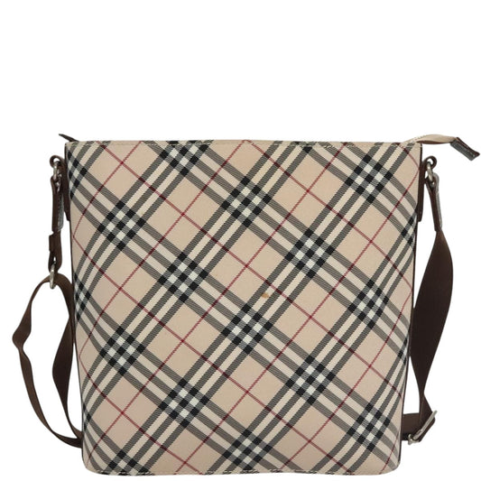 Burberry Nova Check Shoulder Bag Canvas Beige Shoulder Bag 151