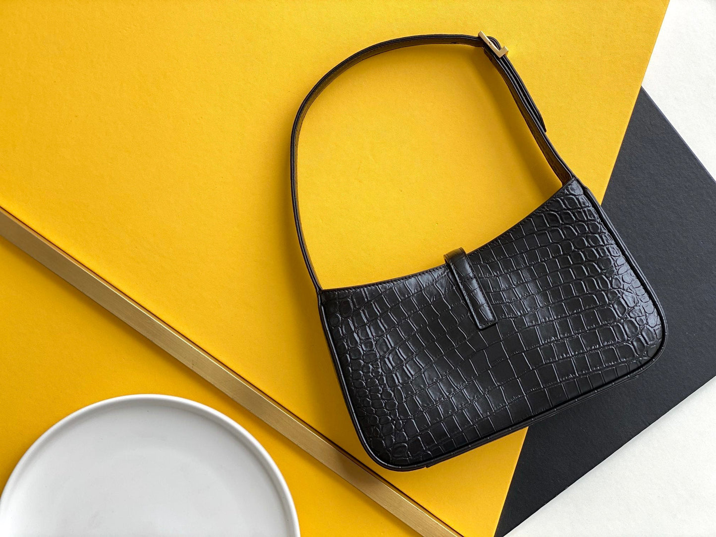 YSL Saint Laurent YSL Top Quality Le Hobo Bag In Black Shoulder Bag