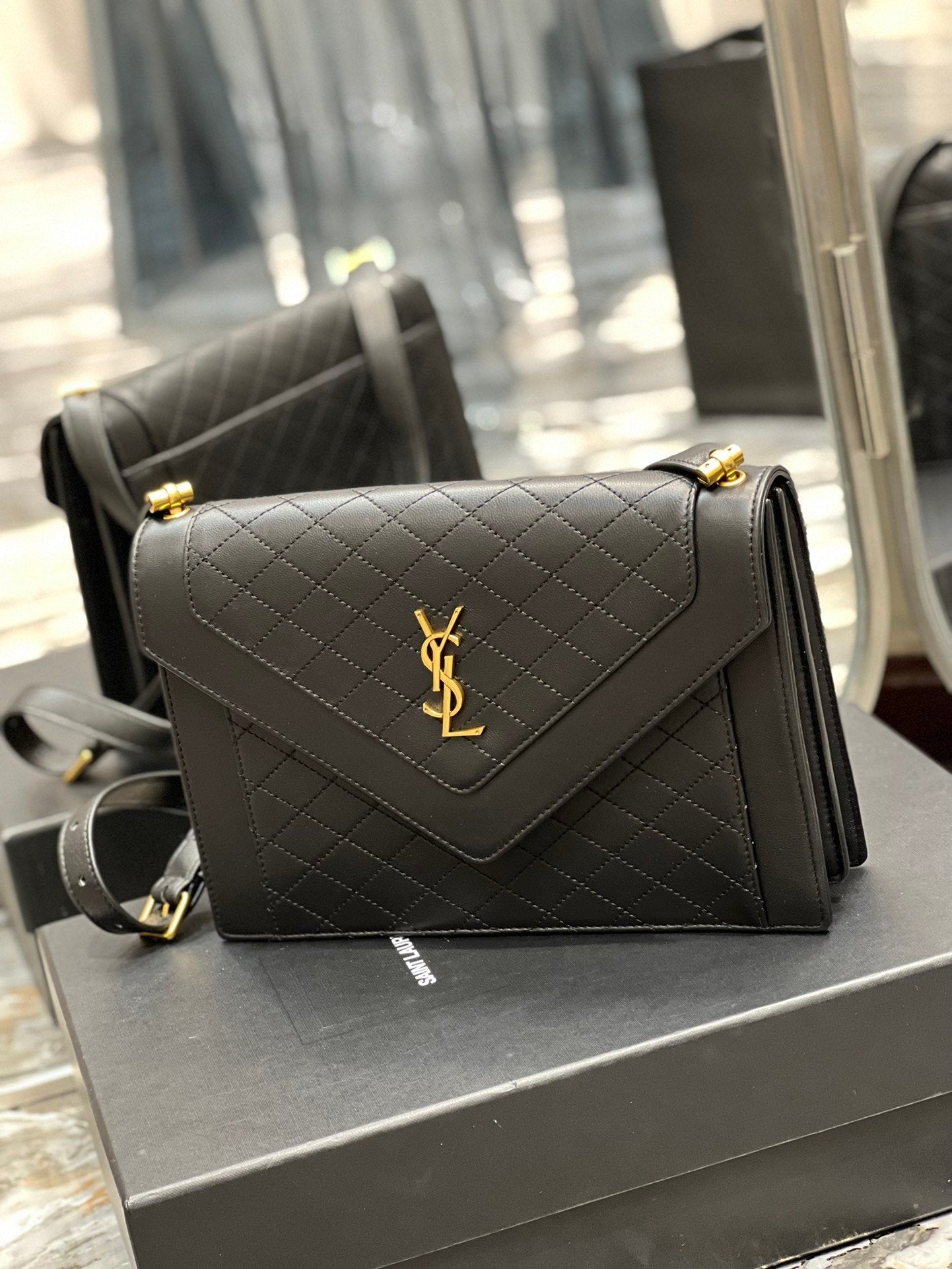 YSL Saint Laurent Ysl Saint Laurent Gaby Satchel Bag In Black