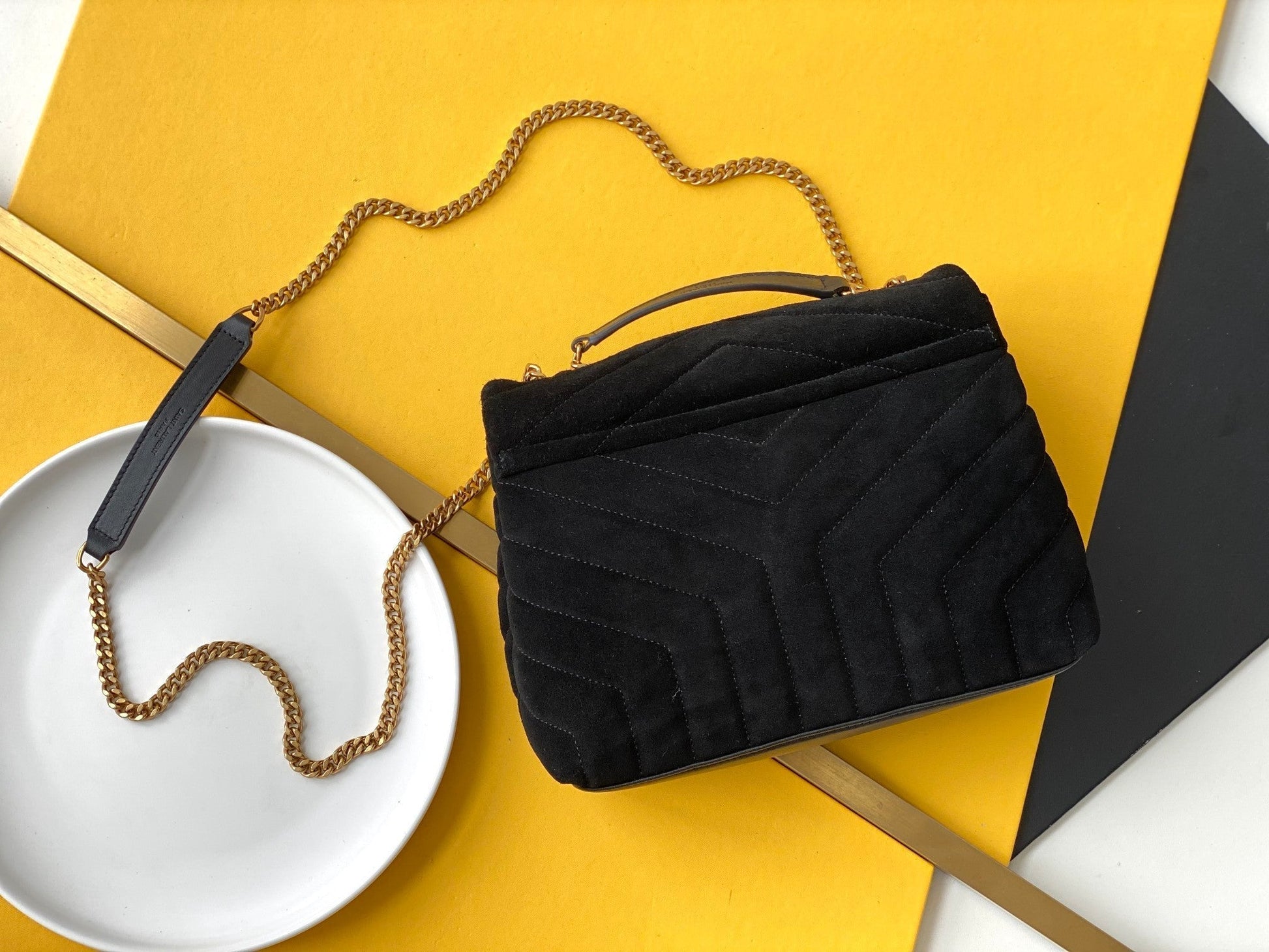 YSL Saint Laurent Loulou Lou Shoulder Bag Chain