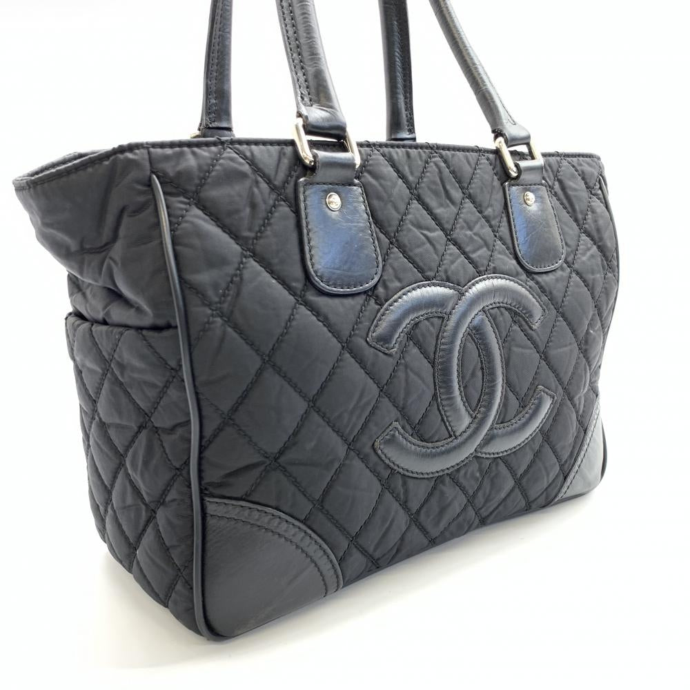 Chanel Tote Bag Cocomark Quilting Leather Nylon