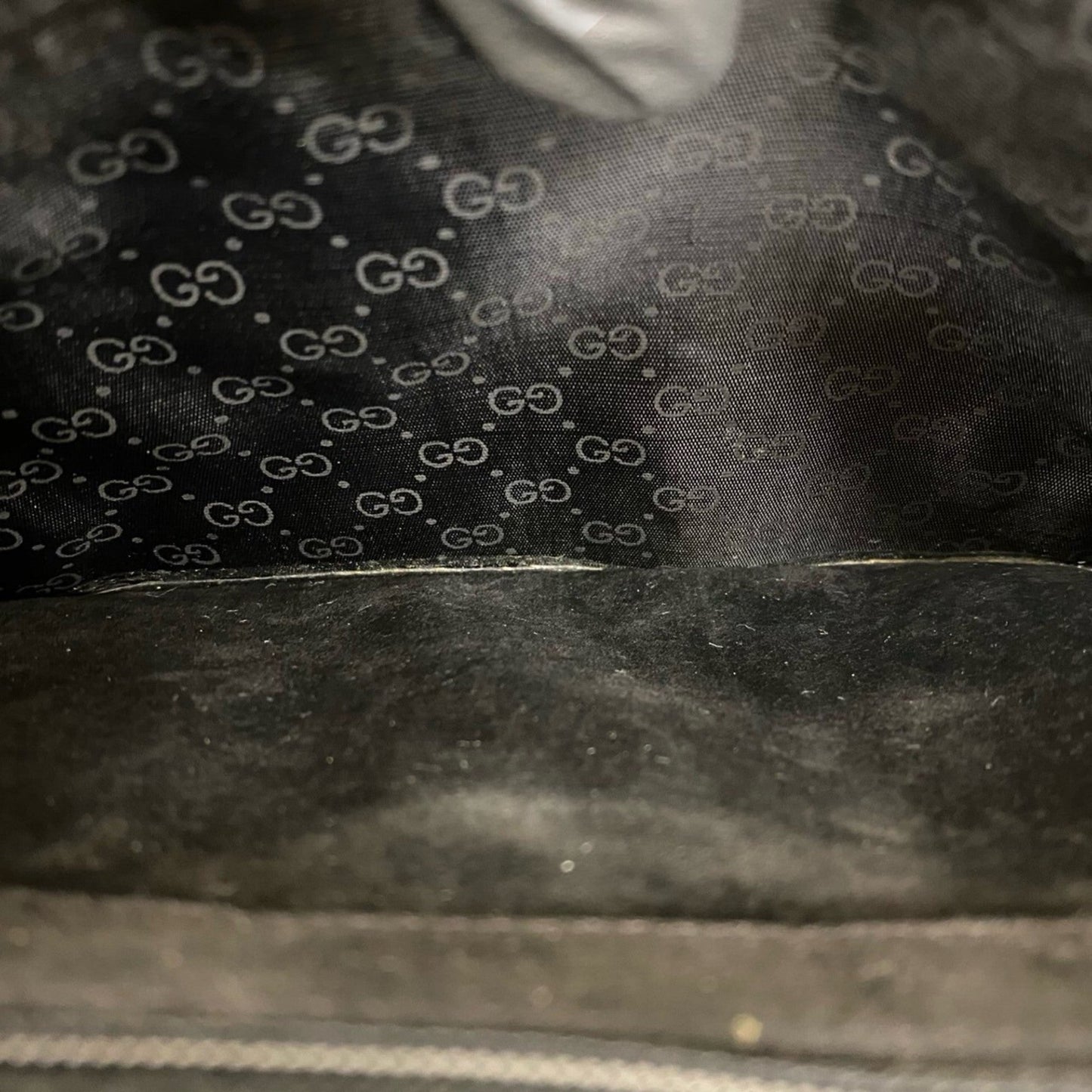 Gucci Black Leather Pochette Shoulder Bag