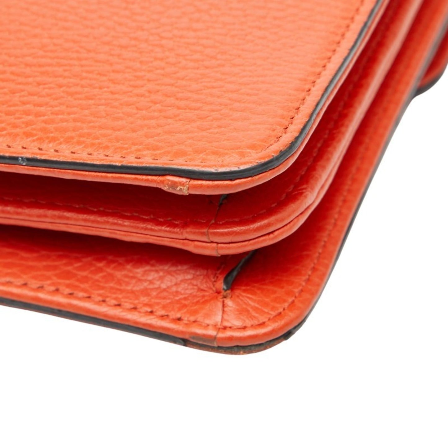 Gucci Orange Leather Shoulder Bag