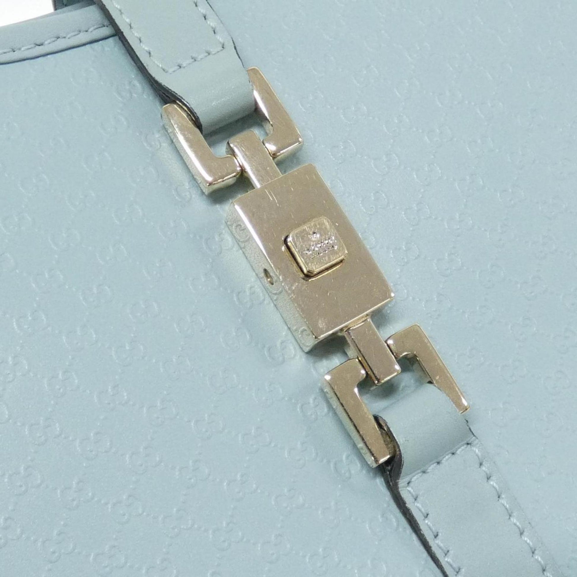 Gucci Light Blue Leather Shoulder Bag