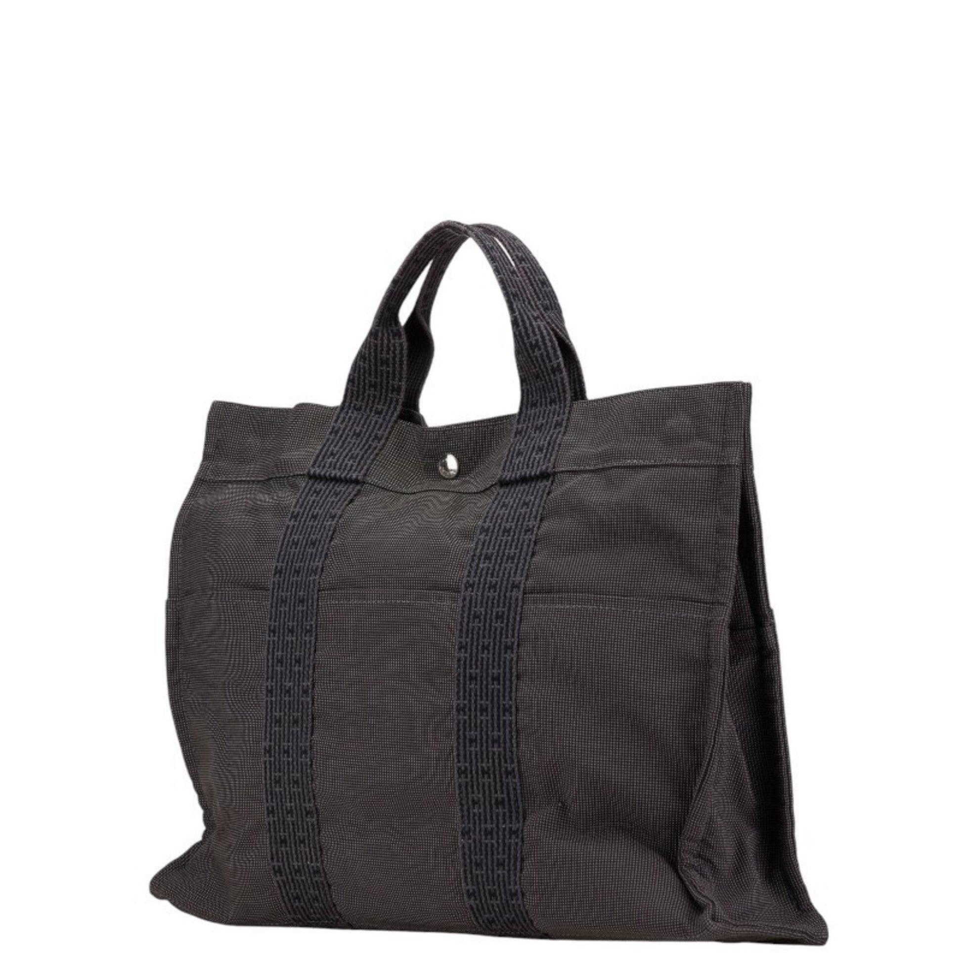 Hermes Tote Bag Canvas Gray Tote Bag 15