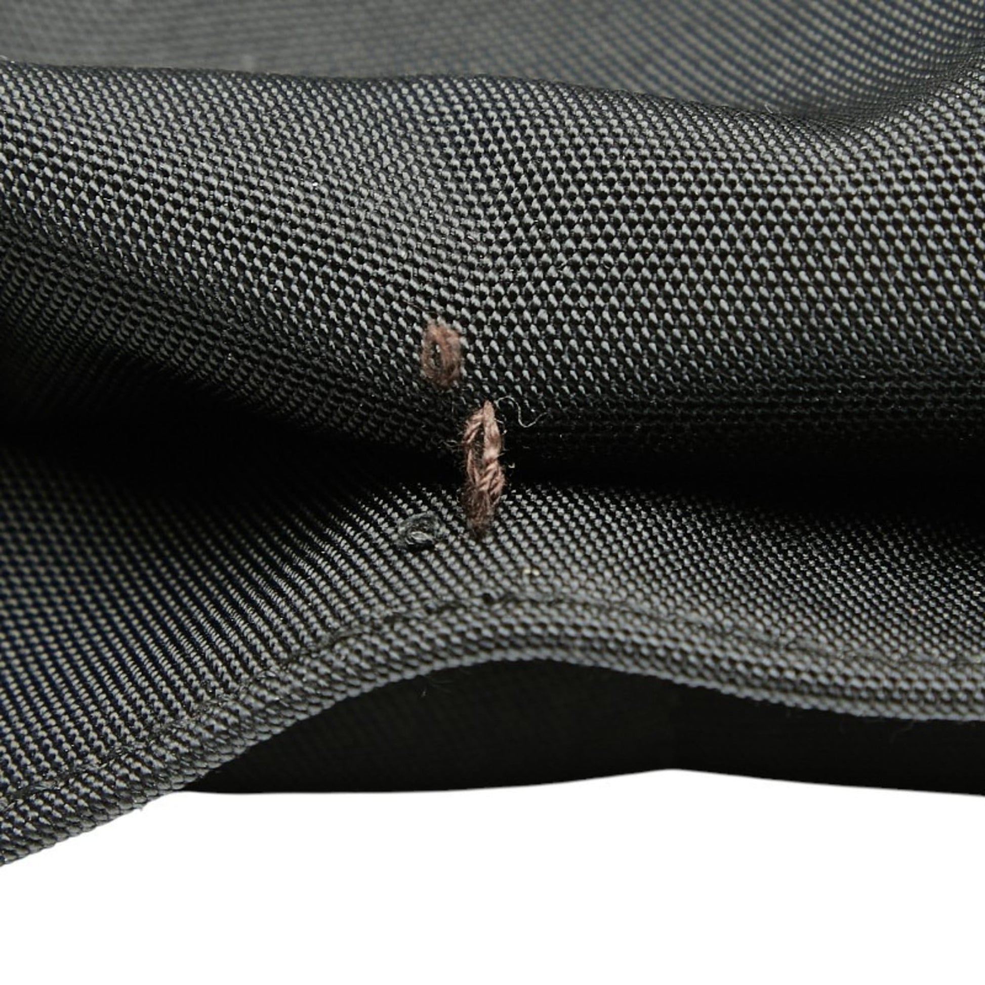 Gucci Black Nylon Leather Tote Bag