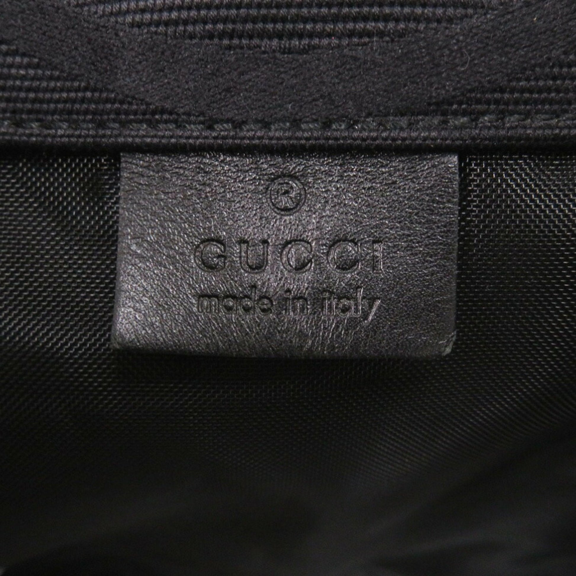 Gucci Black Canvas Shoulder Bag
