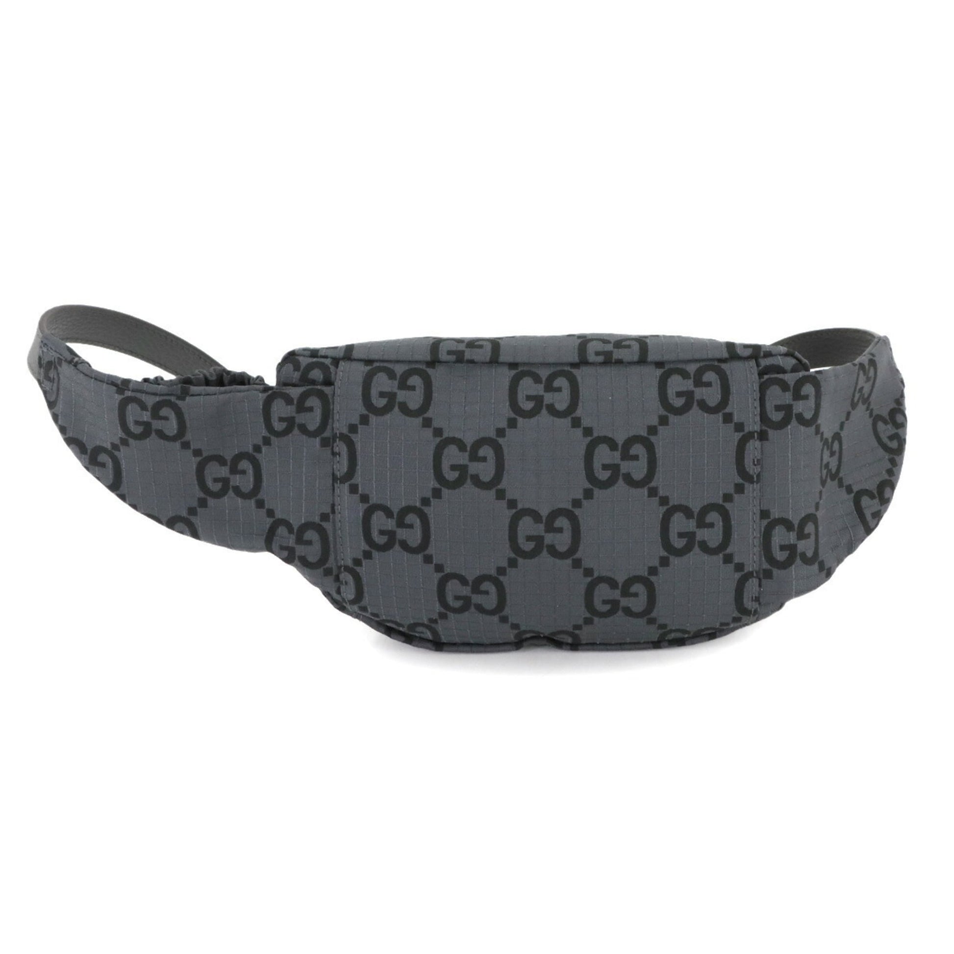Gucci Gray Polyester Leather Fanny Pack Sling Bag