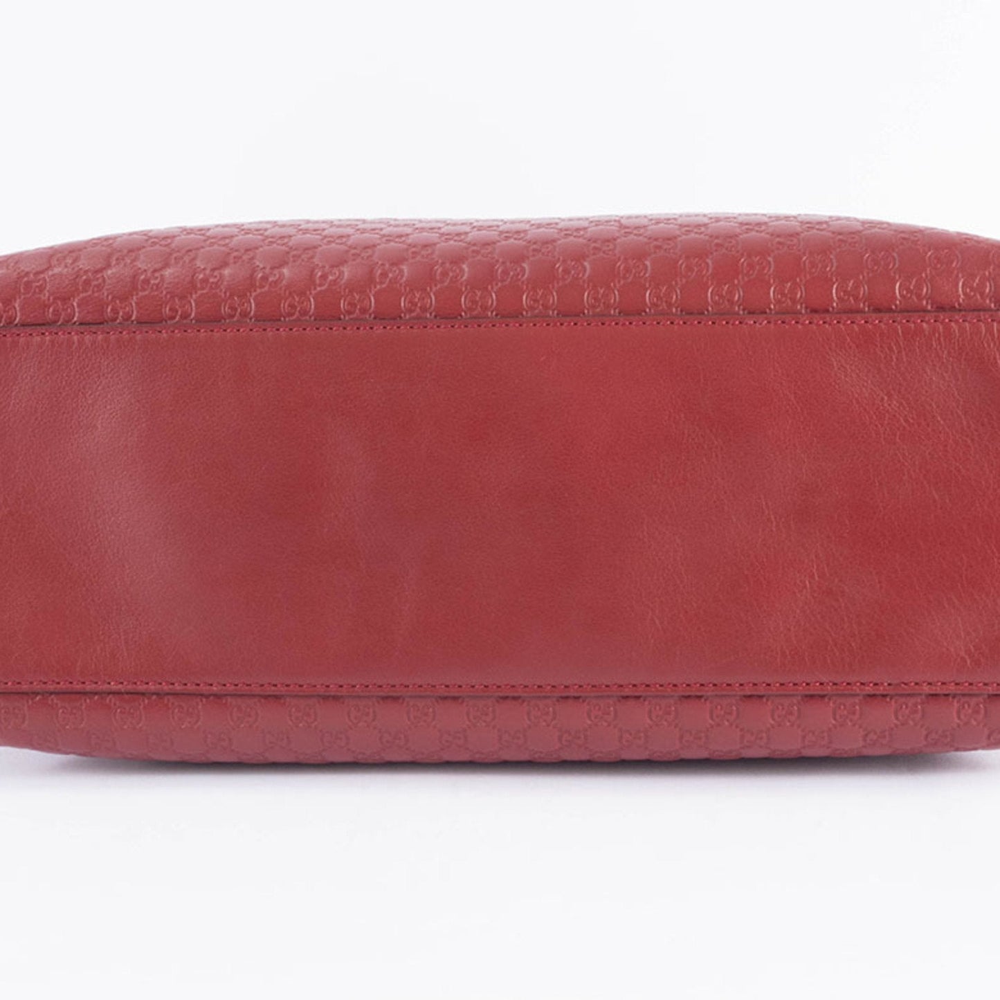 Gucci Microguccissima Red Color Leather Shoulder Bag