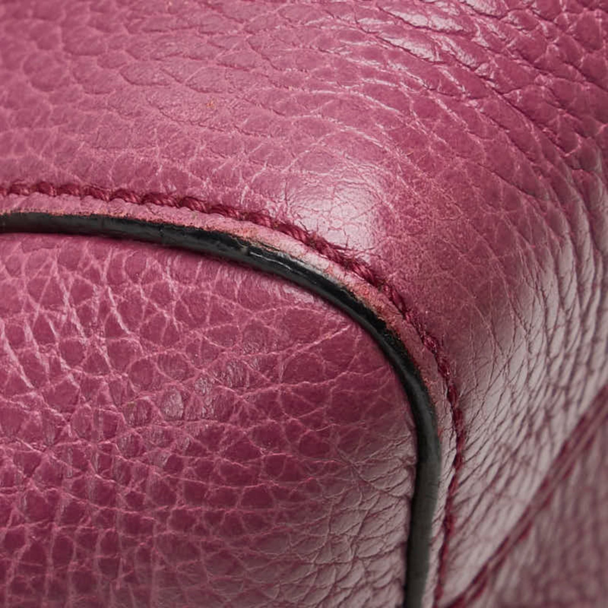 Gucci Purple Leather Handbag Shoulder Bag