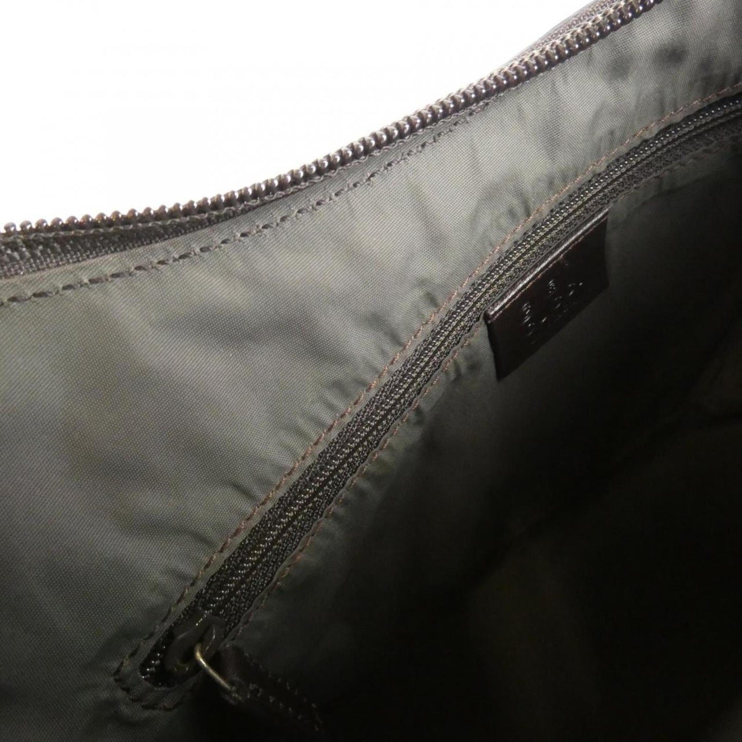 Gucci Bronze Brown Gg Leather Leather Shoulder Bag