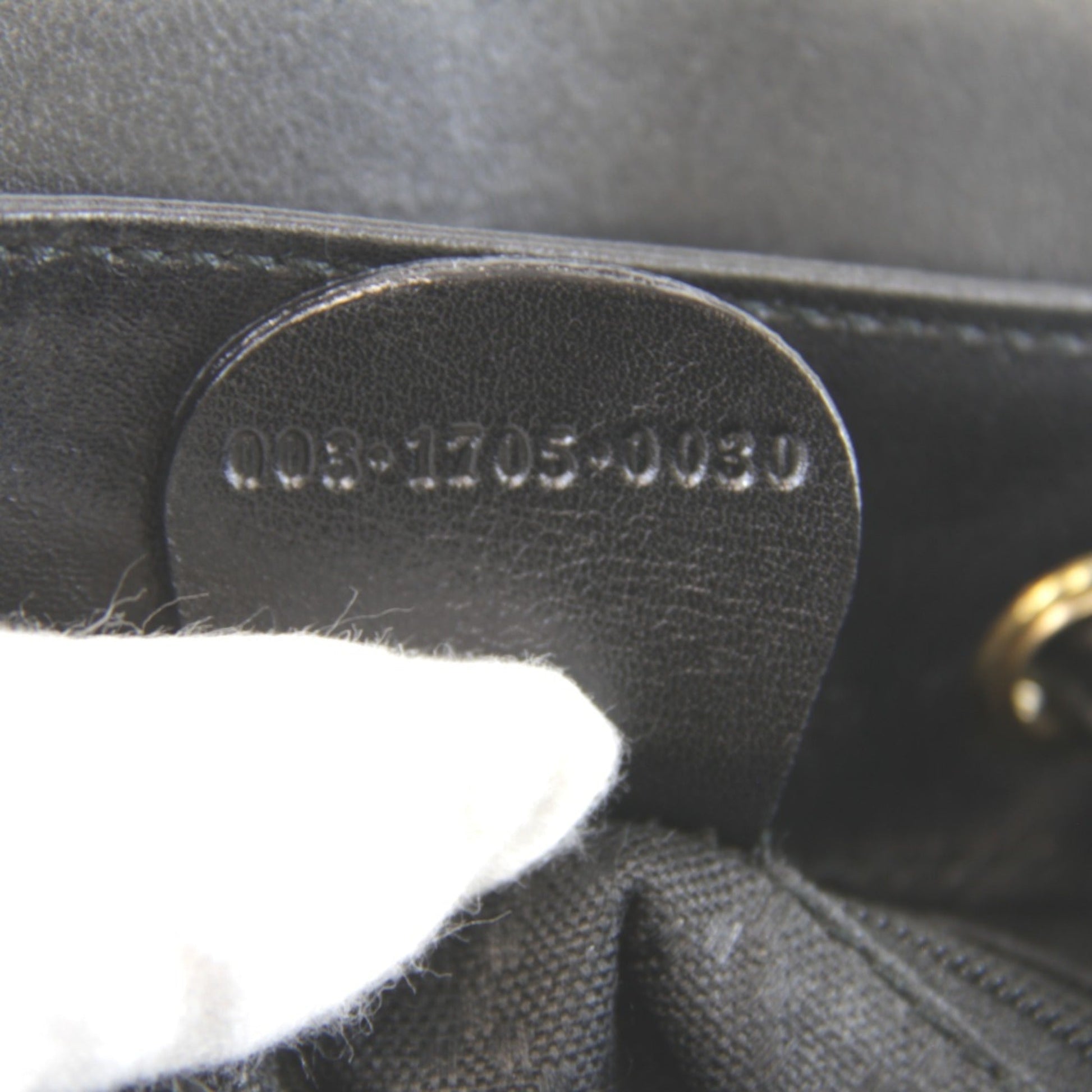 Gucci Black Bamboo Leather Backpack