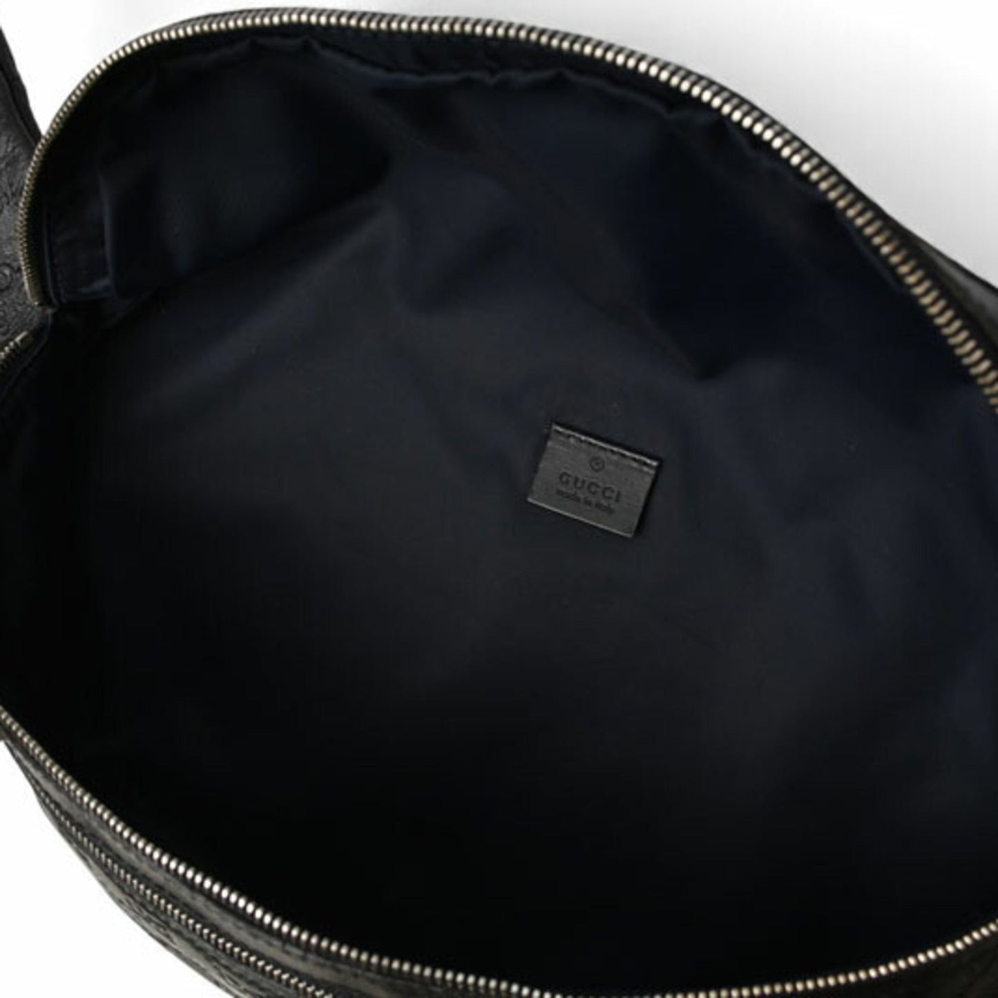 Gucci Navy Red Color Leather Sling Bag