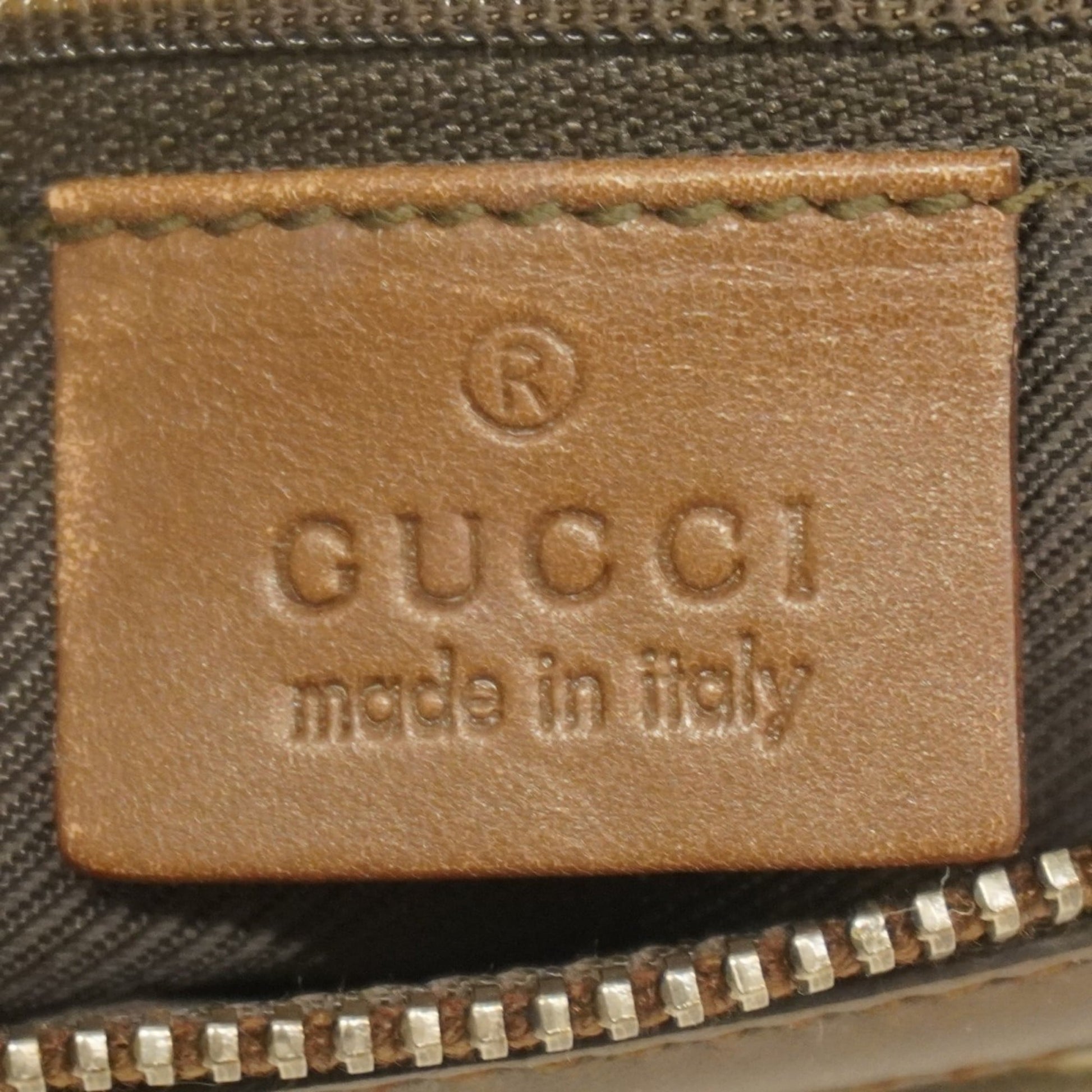 Gucci Brown Canvas Shoulder Bag