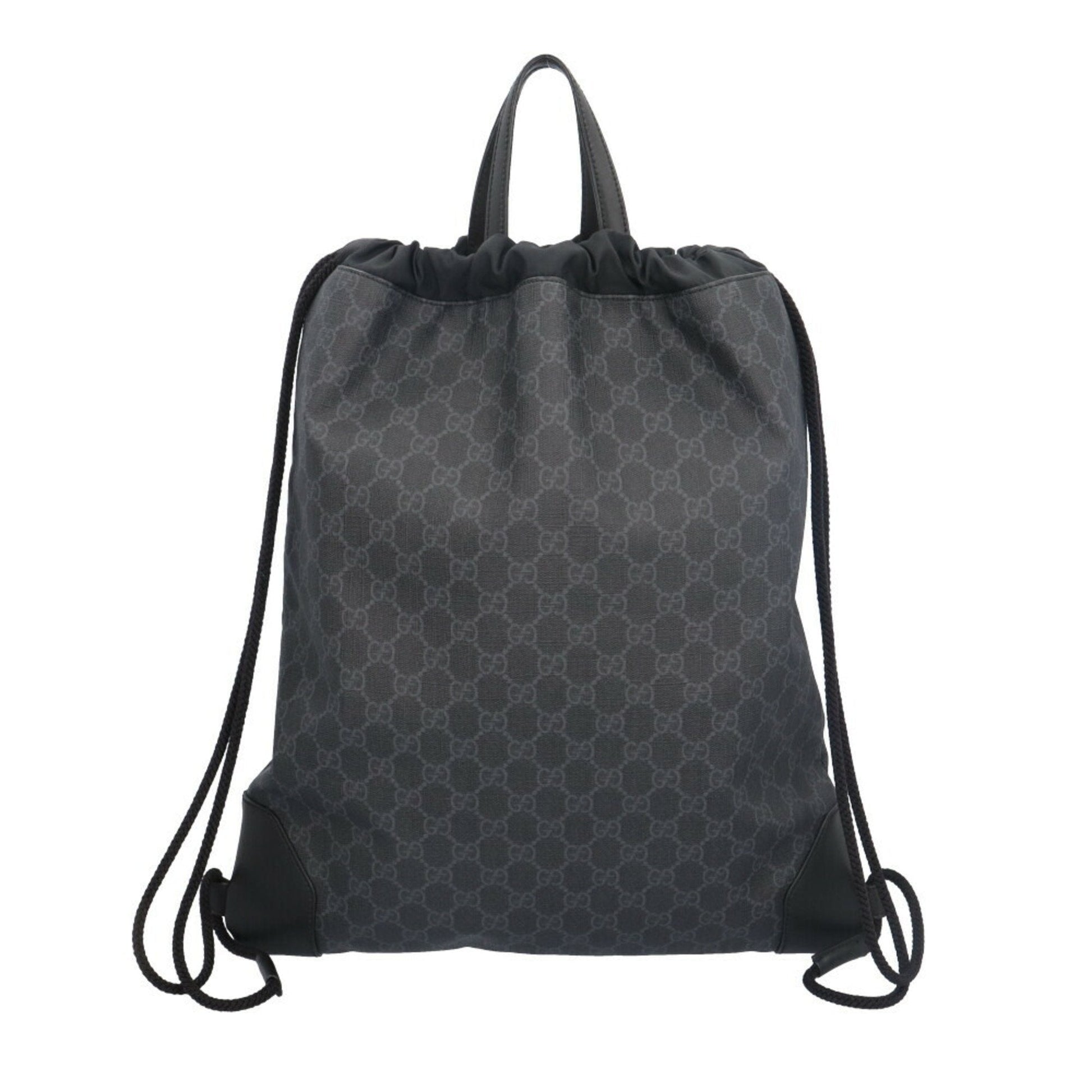 Gucci Black Navy Red Color Gg Supreme Backpack