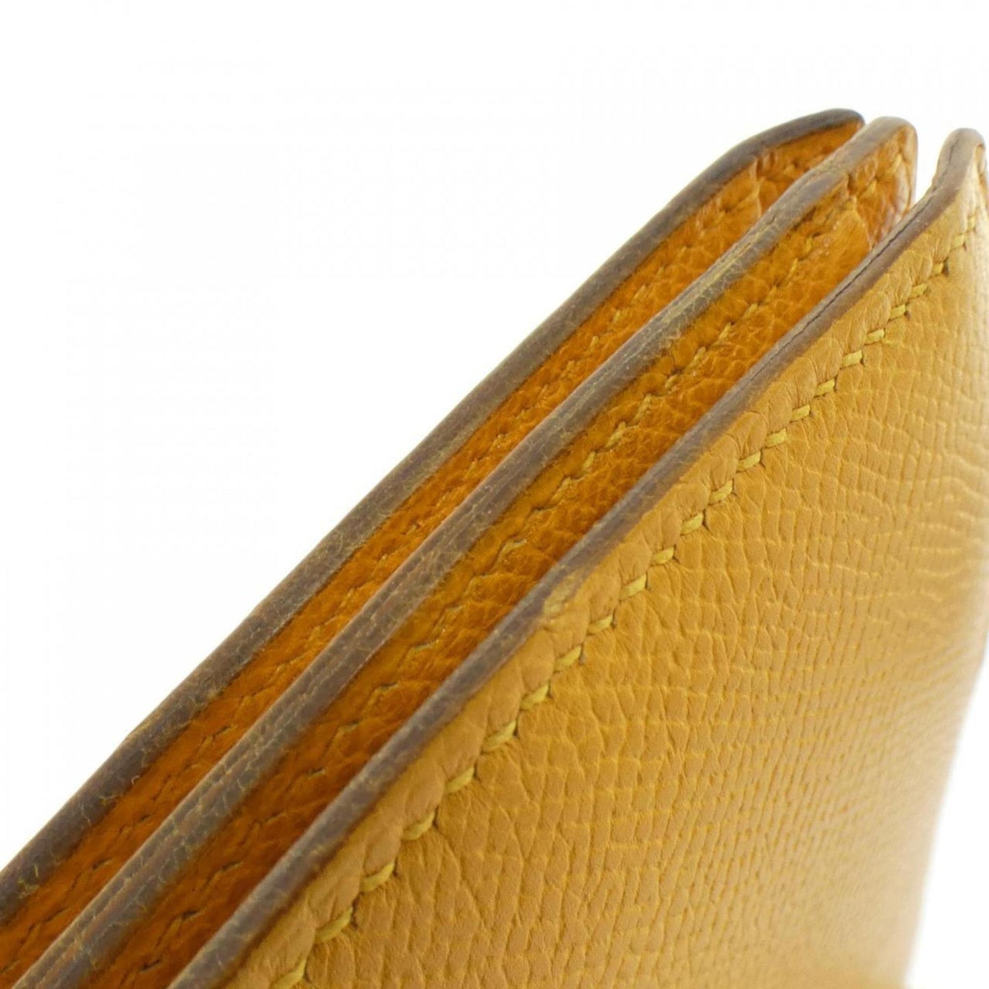Hermes Jaune Courchevel Shoulder Bag Leather