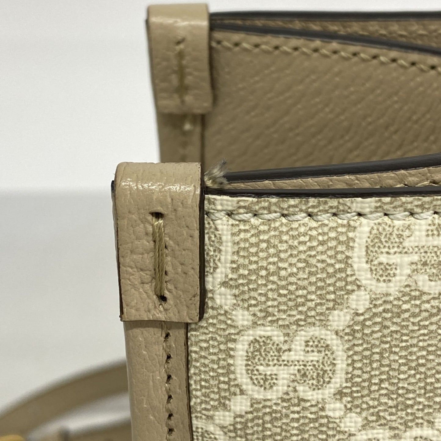 Gucci Beige Pvc Tote Bag