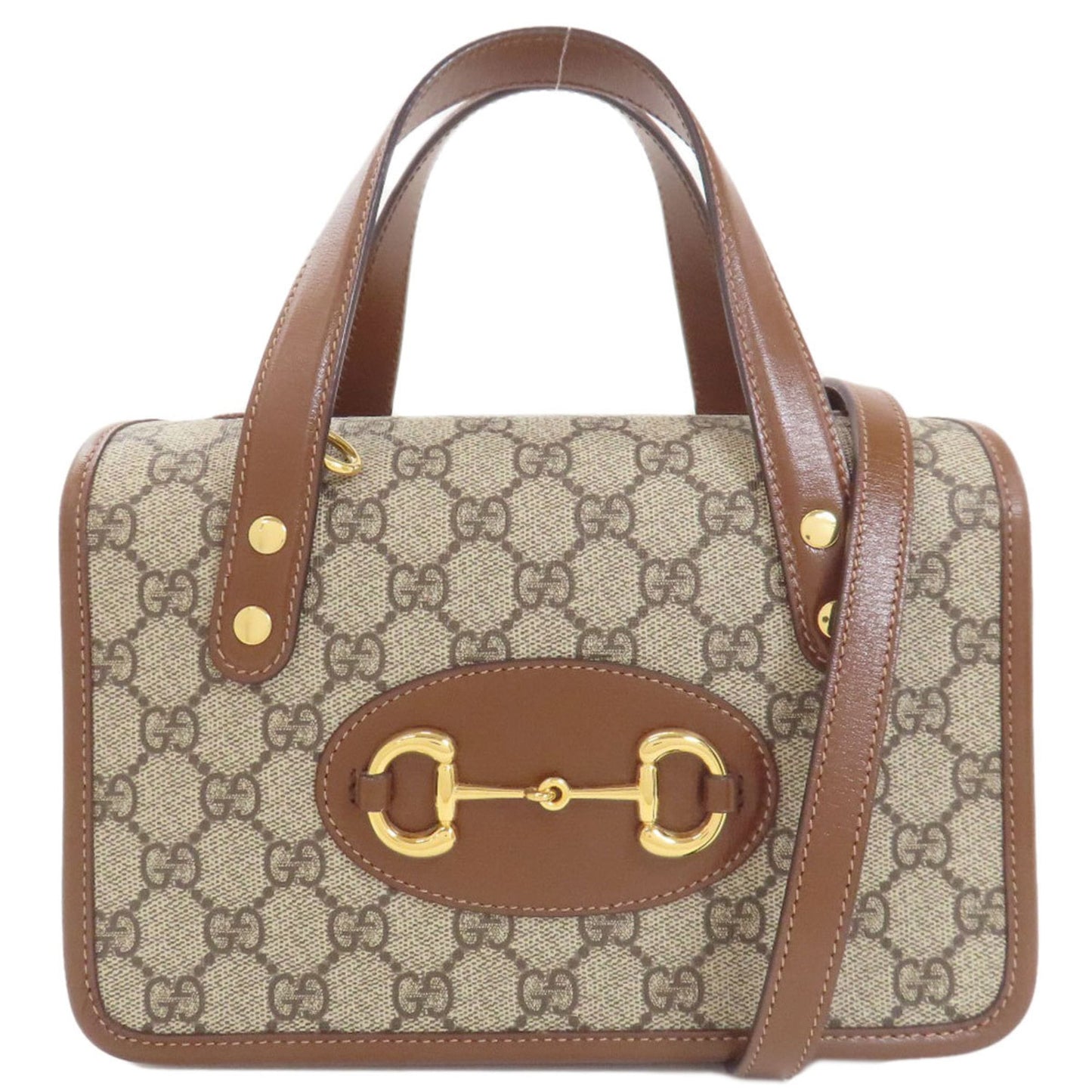 Gucci Brown Pvc Leather Handbag