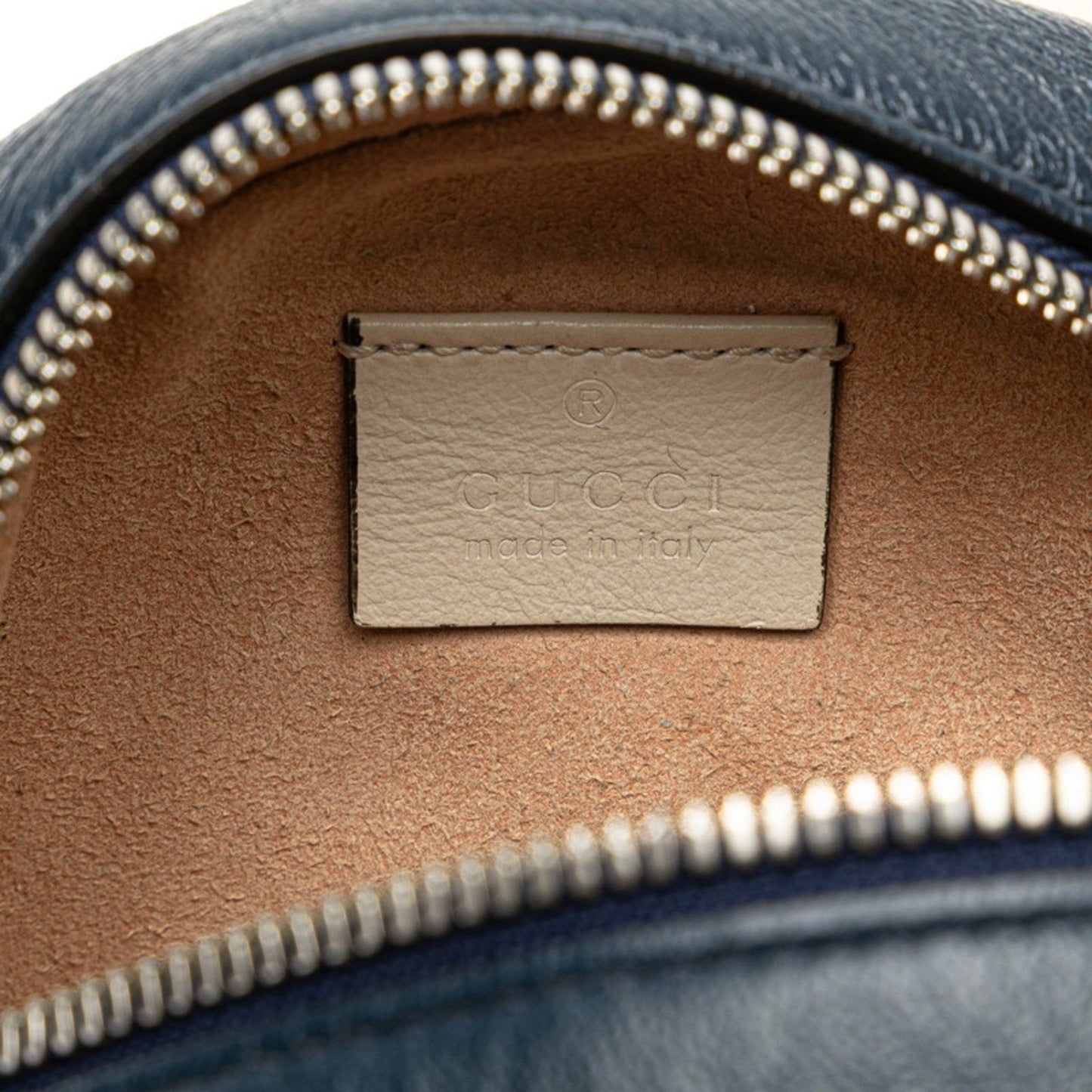 Gucci Navy Leather Shoulder Bag