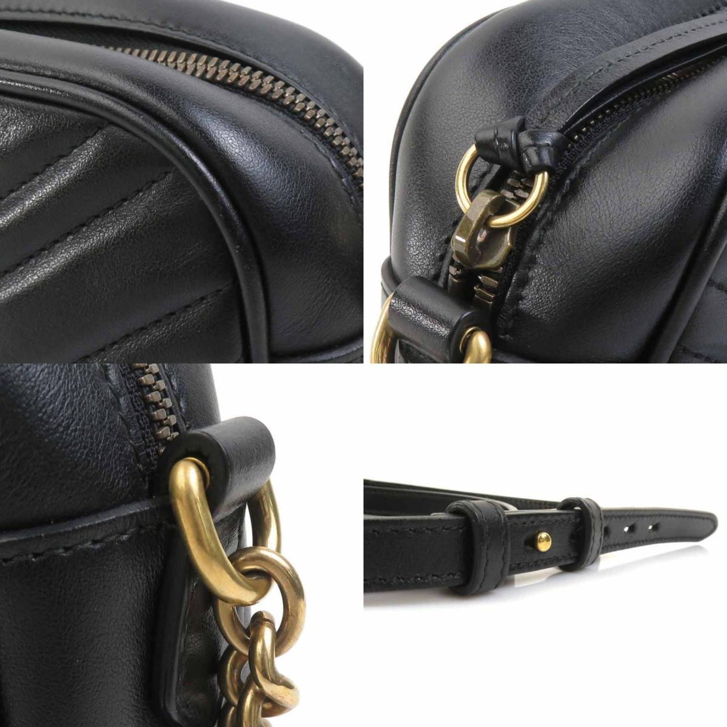 Gucci Black Leather Shoulder Bag