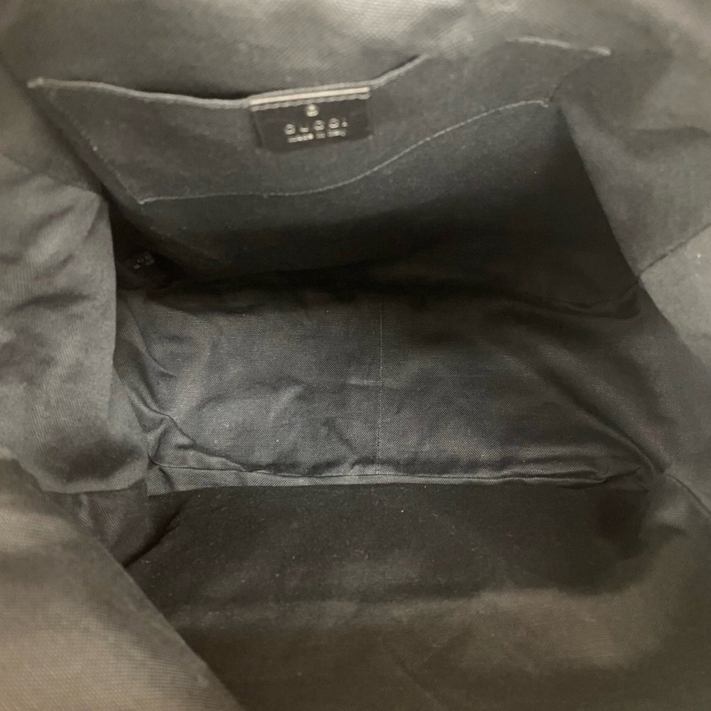 Gucci Black Leather Backpack