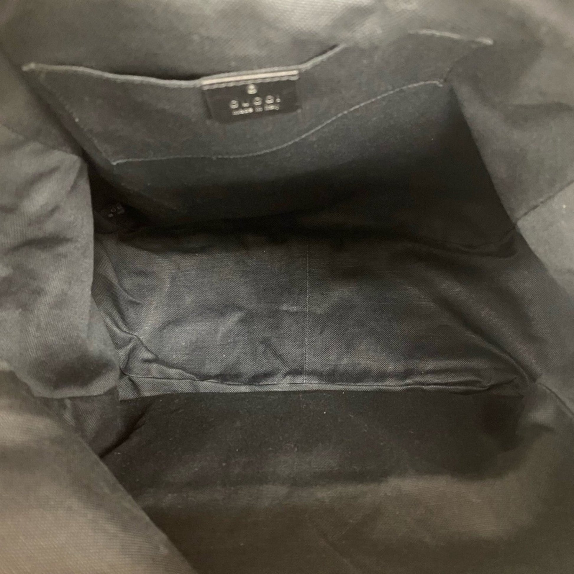 Gucci Black Leather Backpack