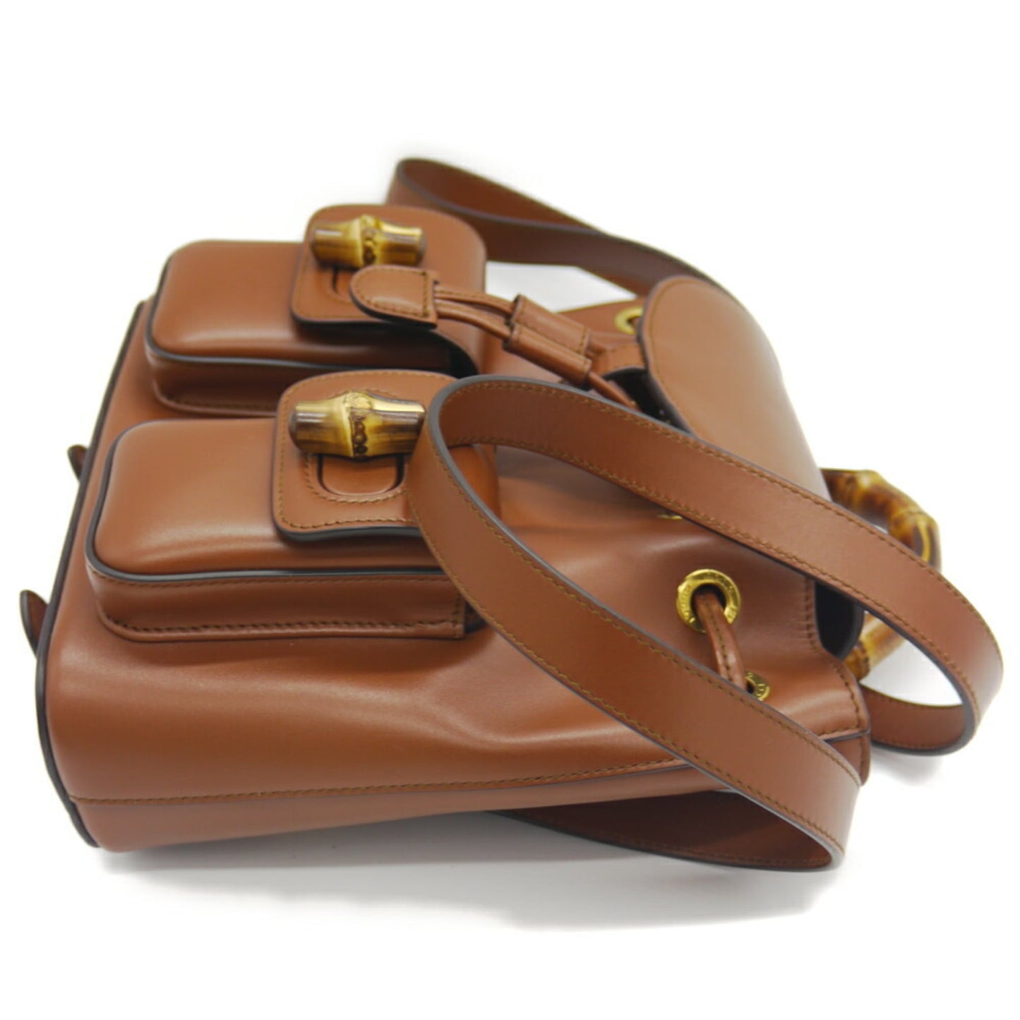 Gucci Brown Leather Backpack