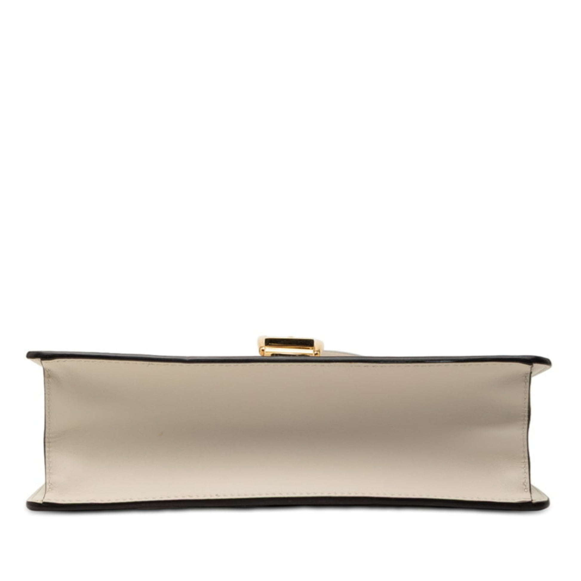 Gucci Multi-Color White Leather Handbag Shoulder Bag