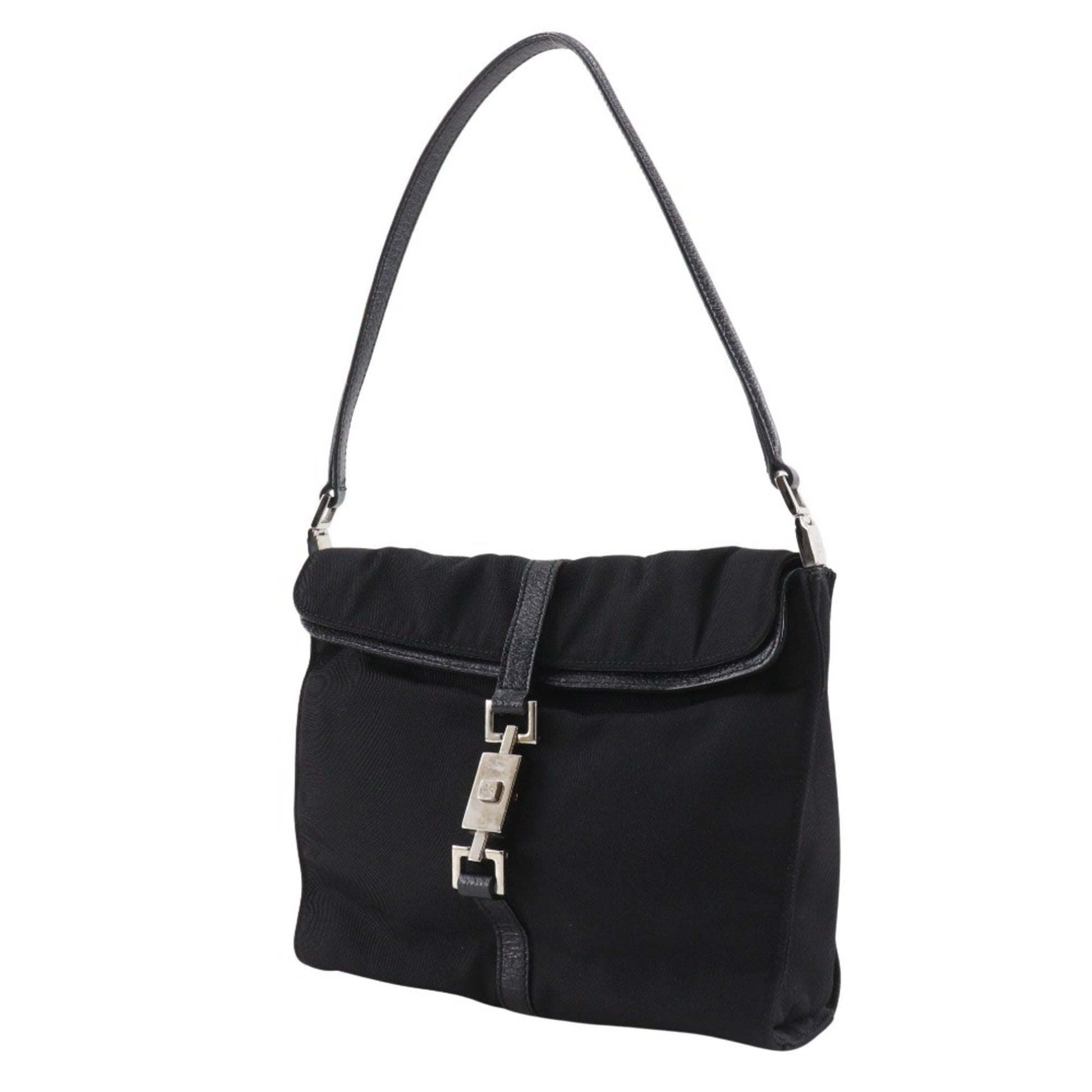 Gucci Black Nylon Canvas Shoulder Bag