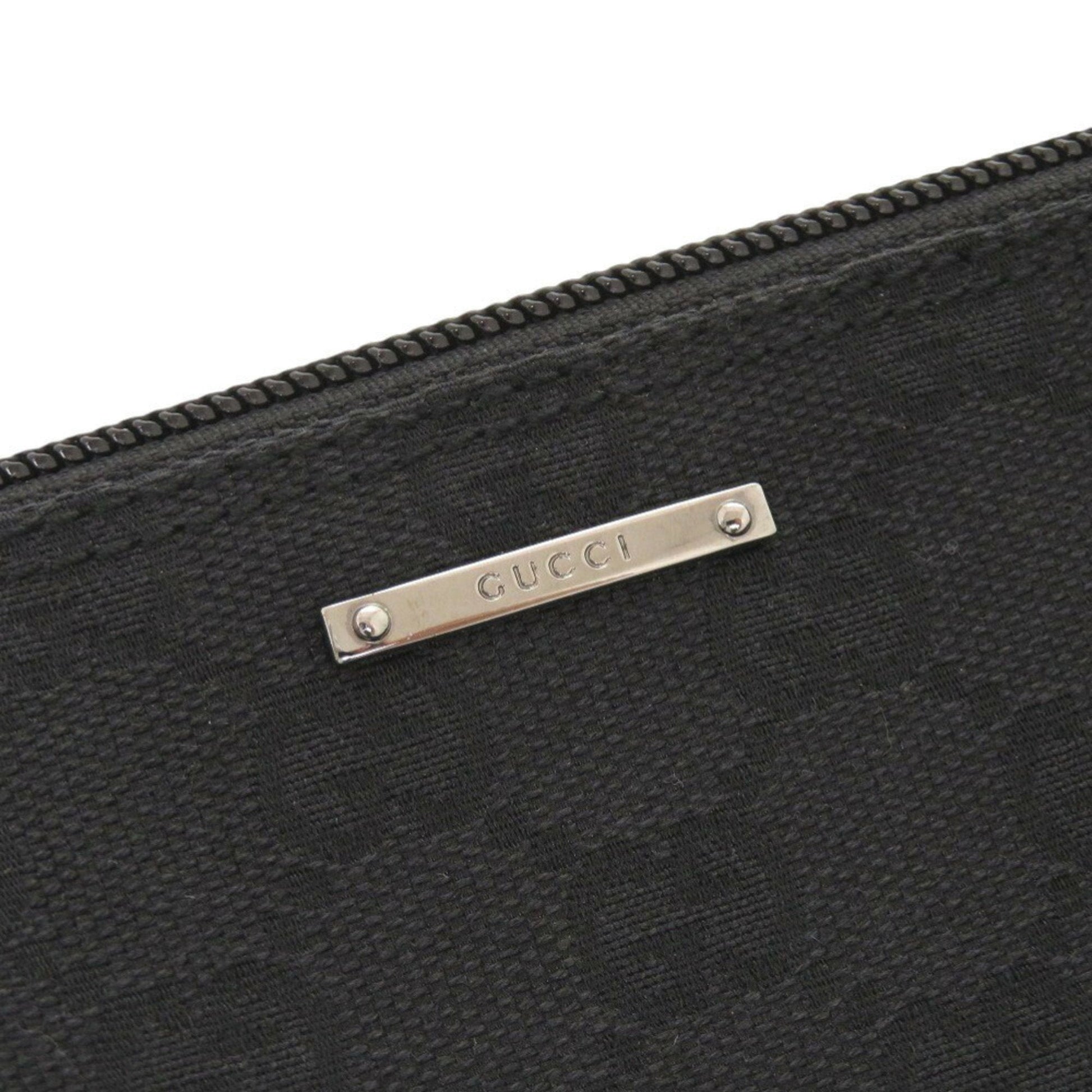 Gucci Gg Canvas Black Gg Canvas Handbag Pouch
