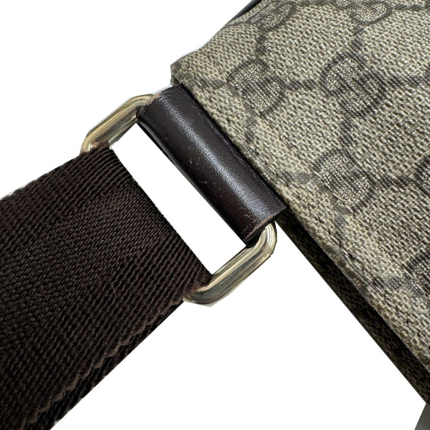 Gucci Brown Pvc Leather Shoulder Bag