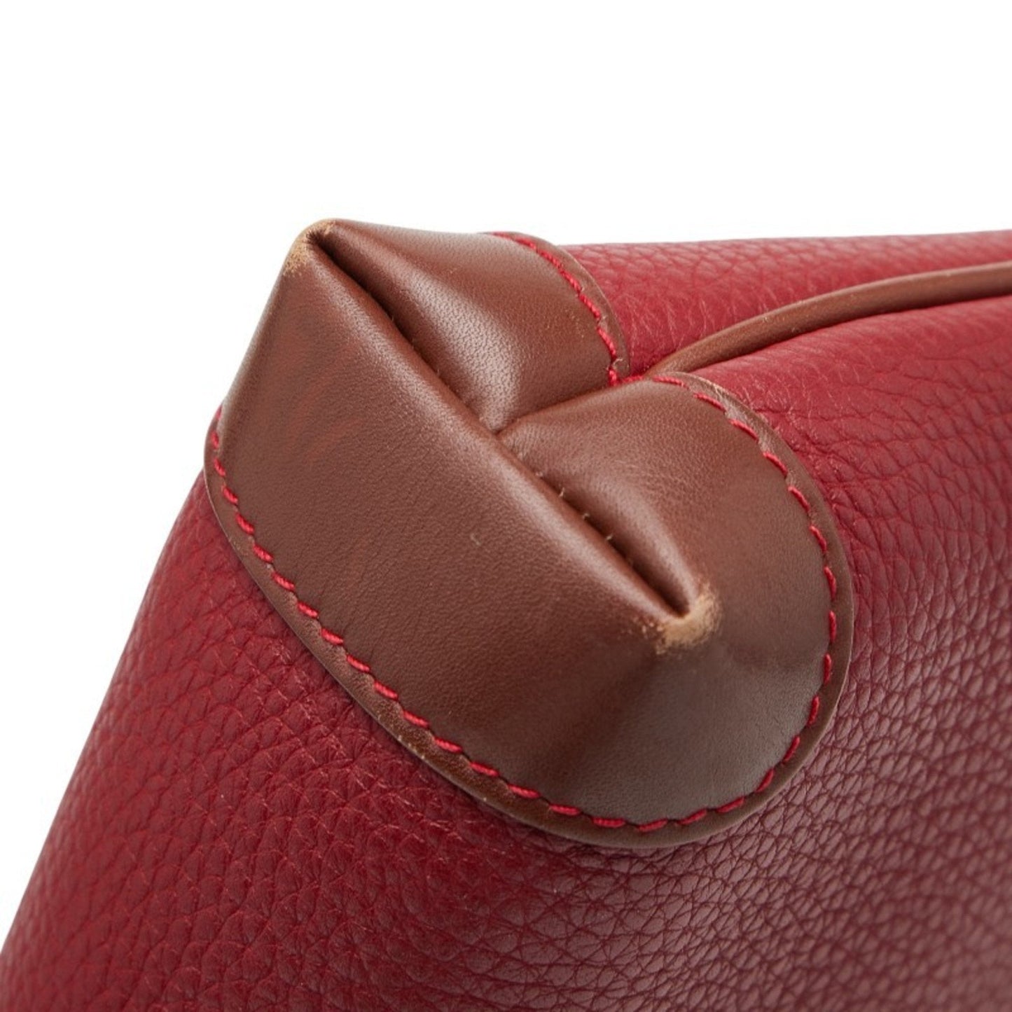 Gucci Red Brown Leather Shoulder Bag