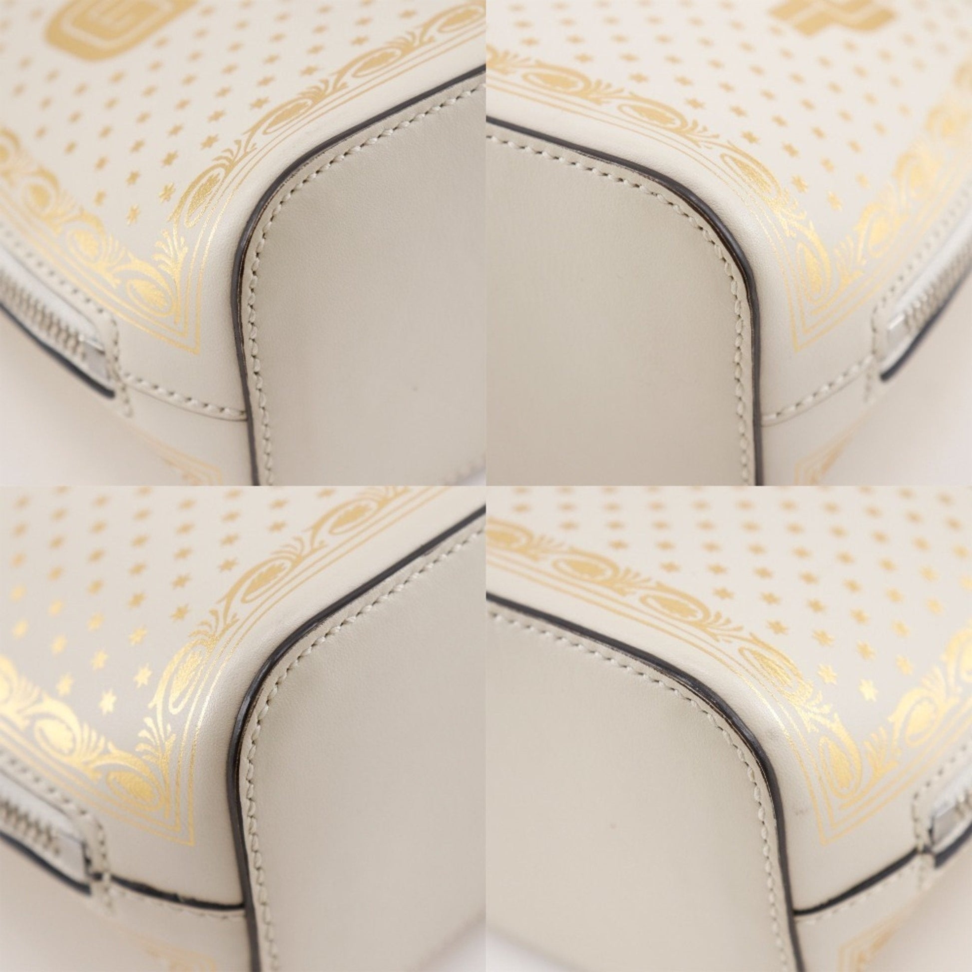 Gucci White Leather Shoulder Bag