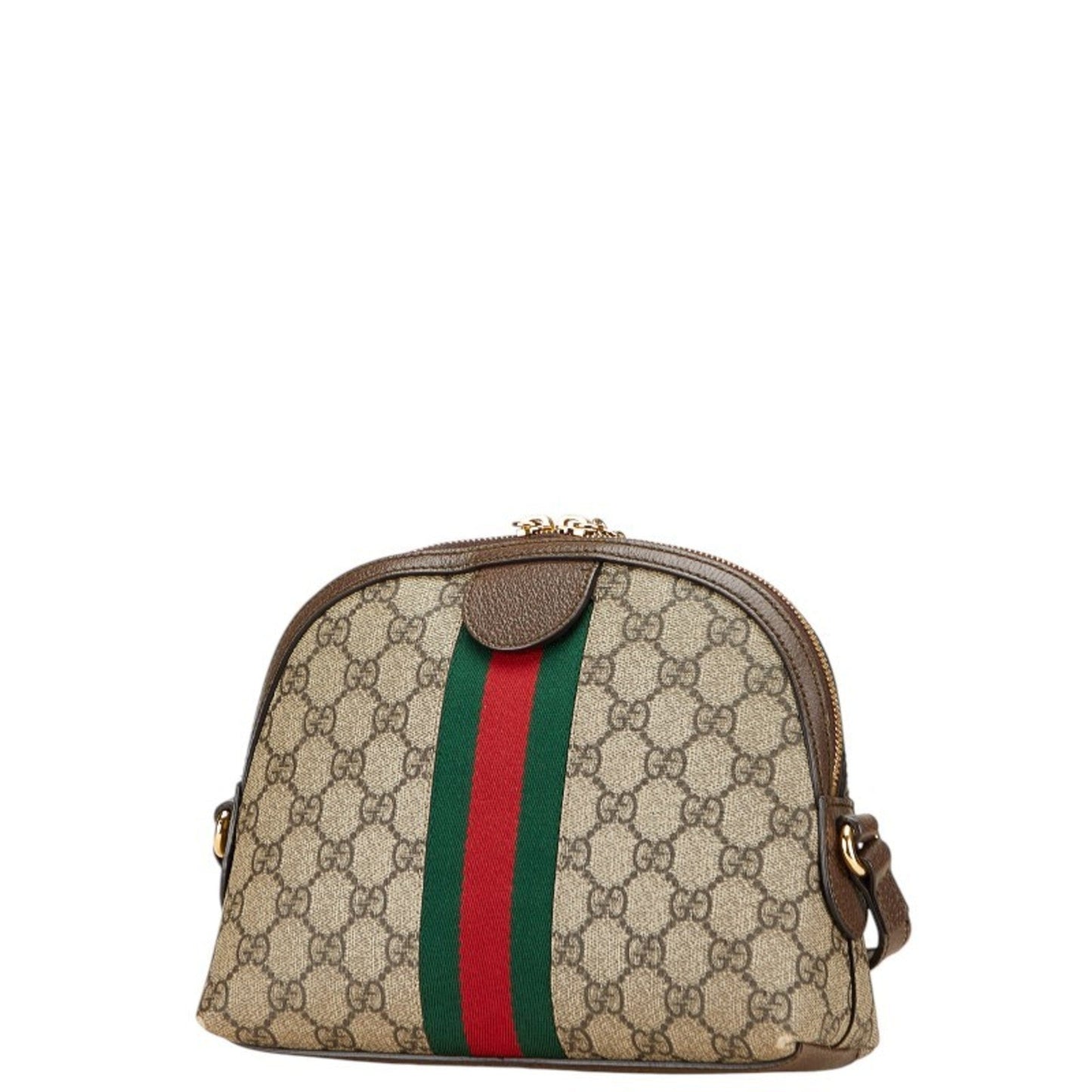 Gucci Ophidia Beige Brown Pvc Leather Shoulder Bag
