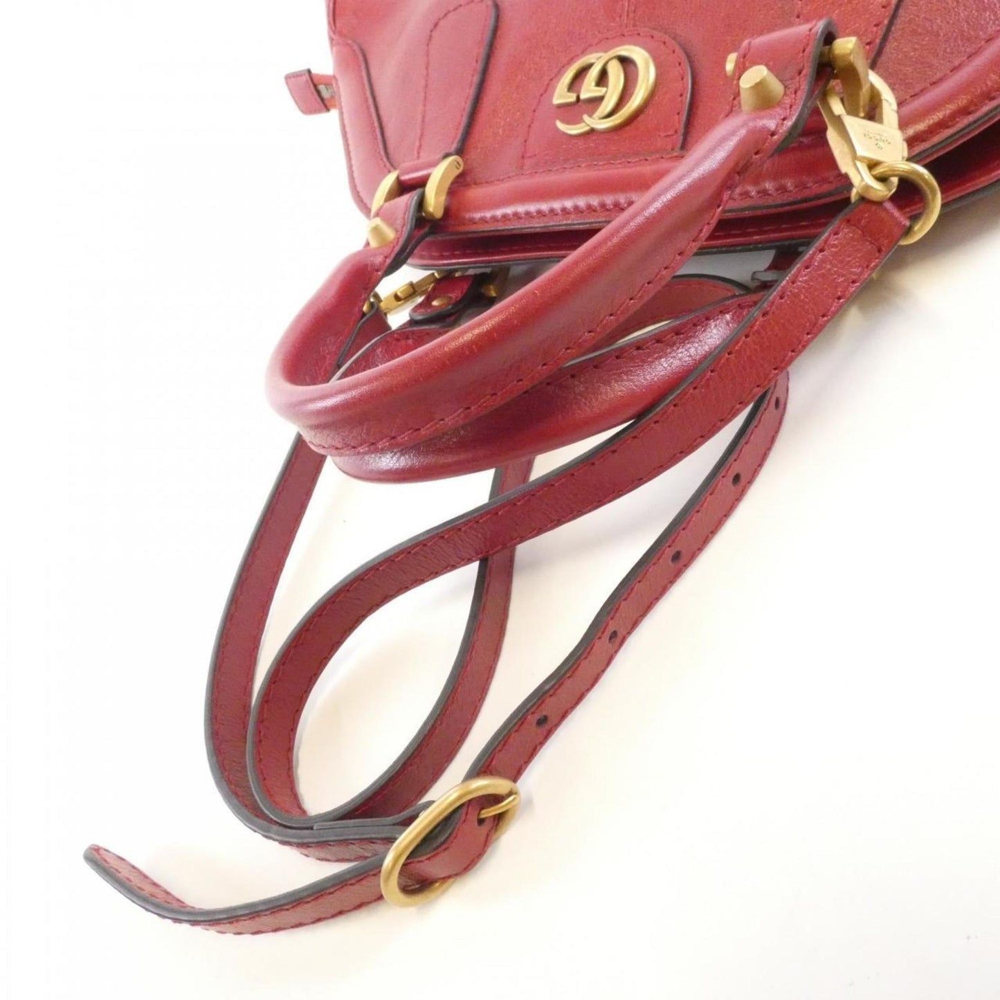 Gucci Red Color Leather Handbag
