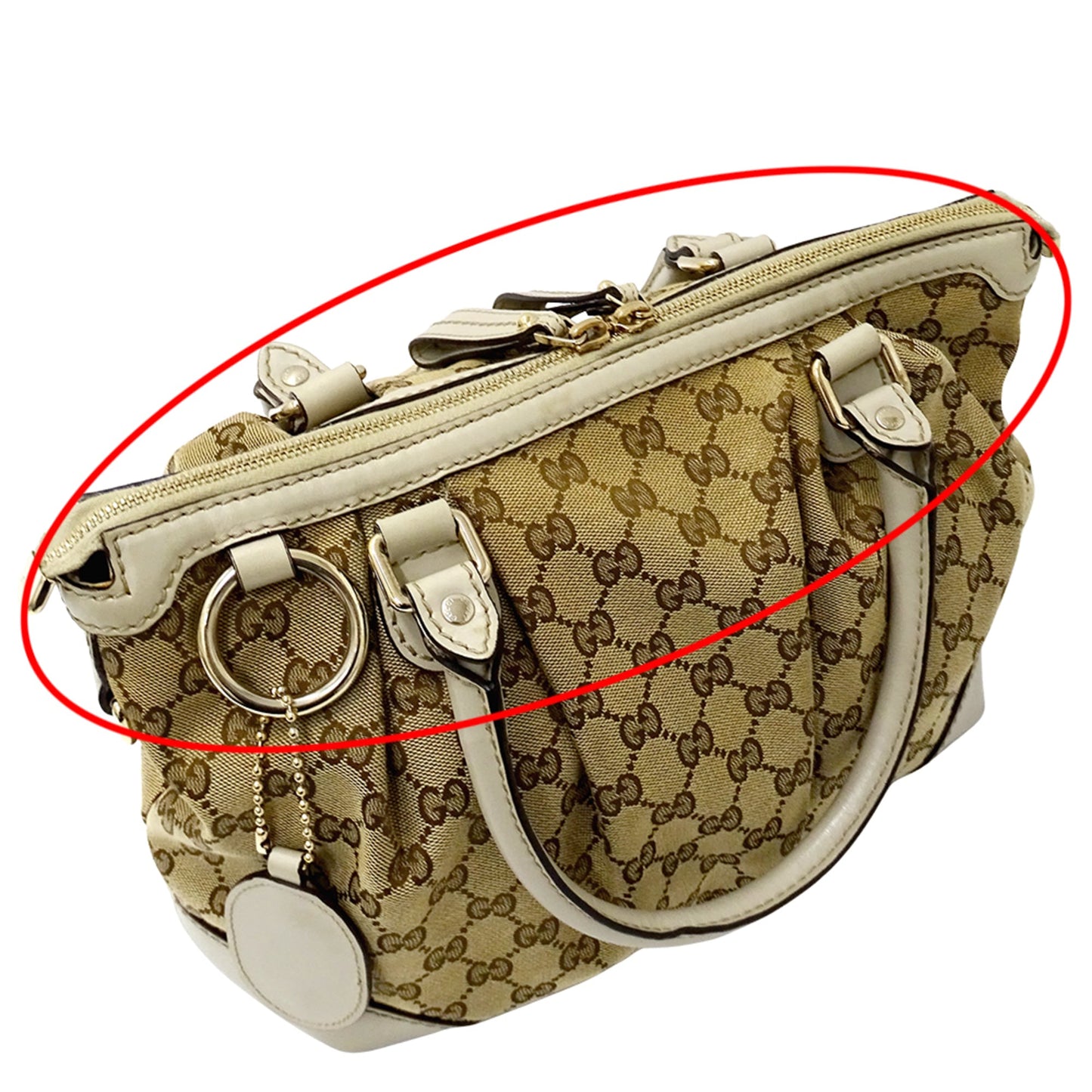 Gucci Gg Canvas Beige Brown Gg Canvas Handbag Shoulder Bag