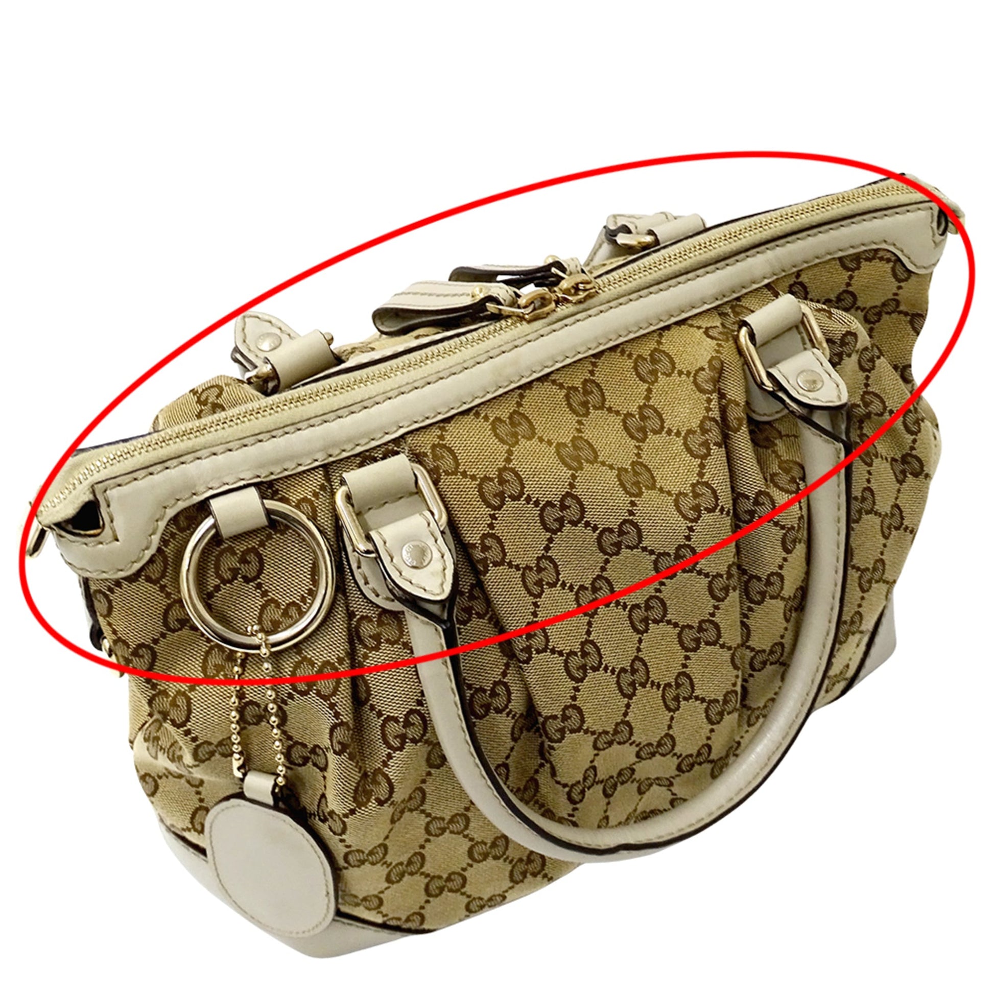 Gucci Gg Canvas Beige Brown Gg Canvas Handbag Shoulder Bag