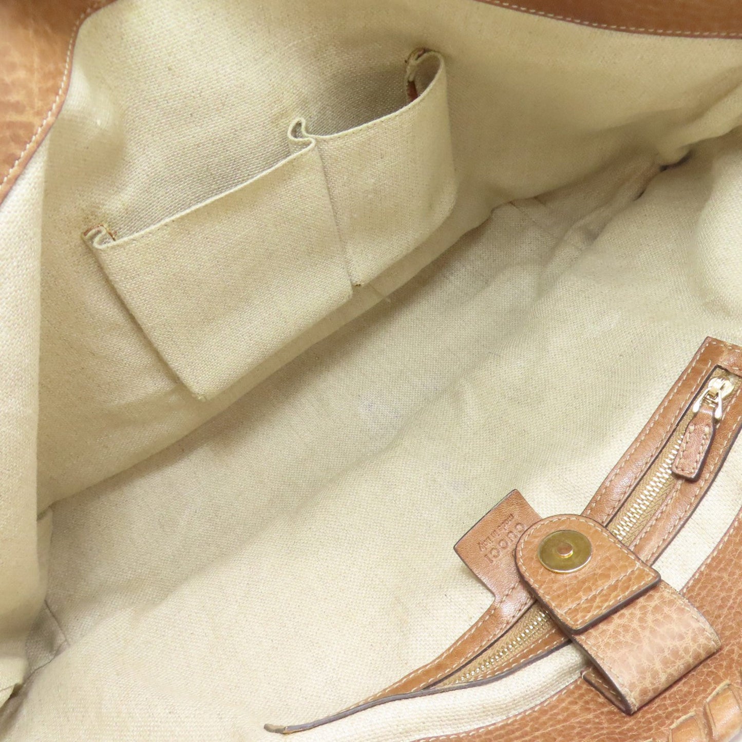 Gucci Blue Brown Orange Leather Straw Tote Bag