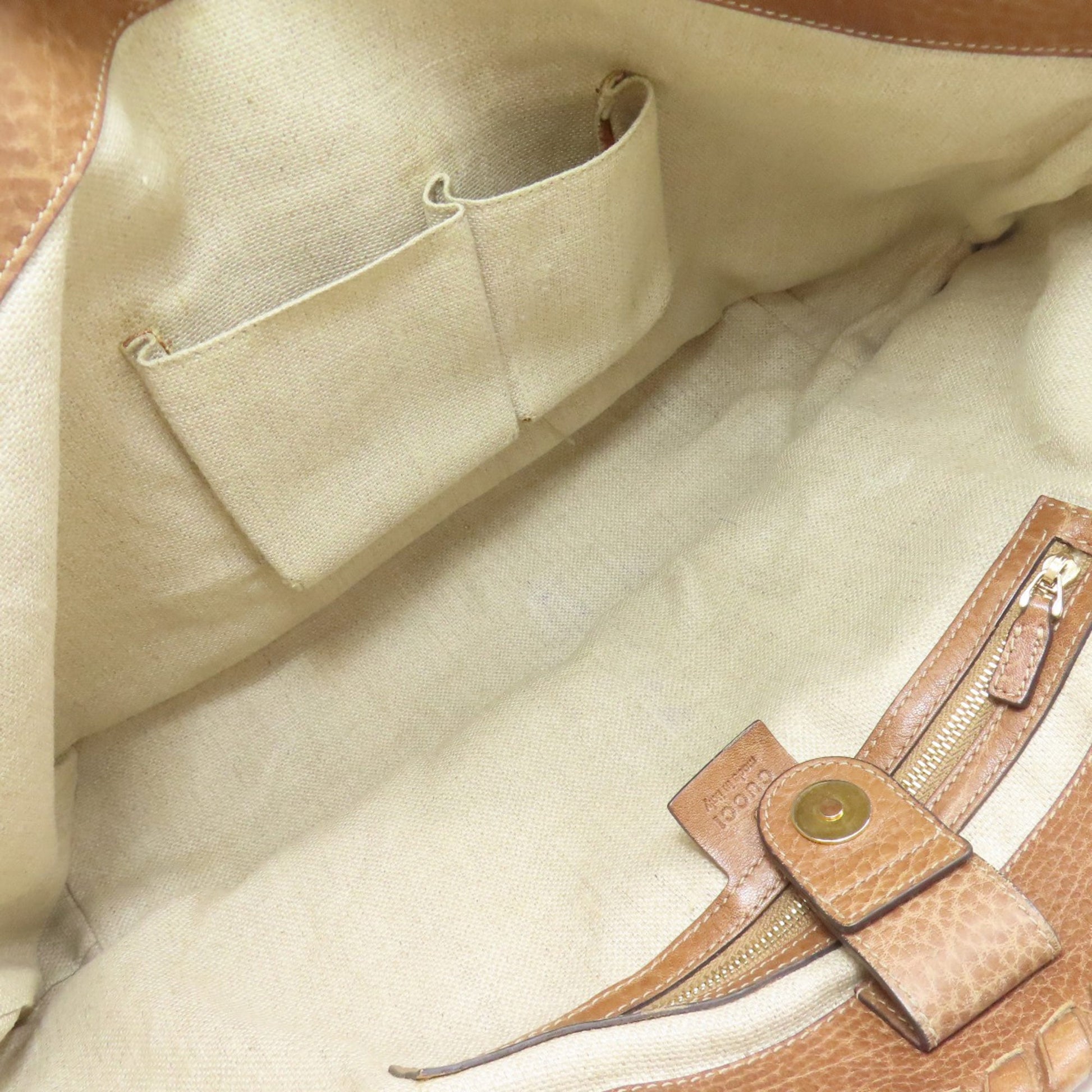 Gucci Blue Brown Orange Leather Straw Tote Bag