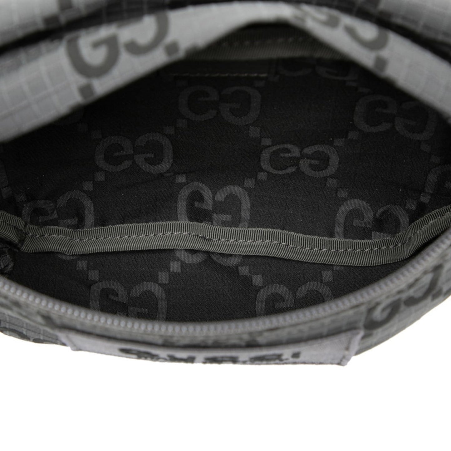 Gucci Gray Nylon Leather Fanny Pack