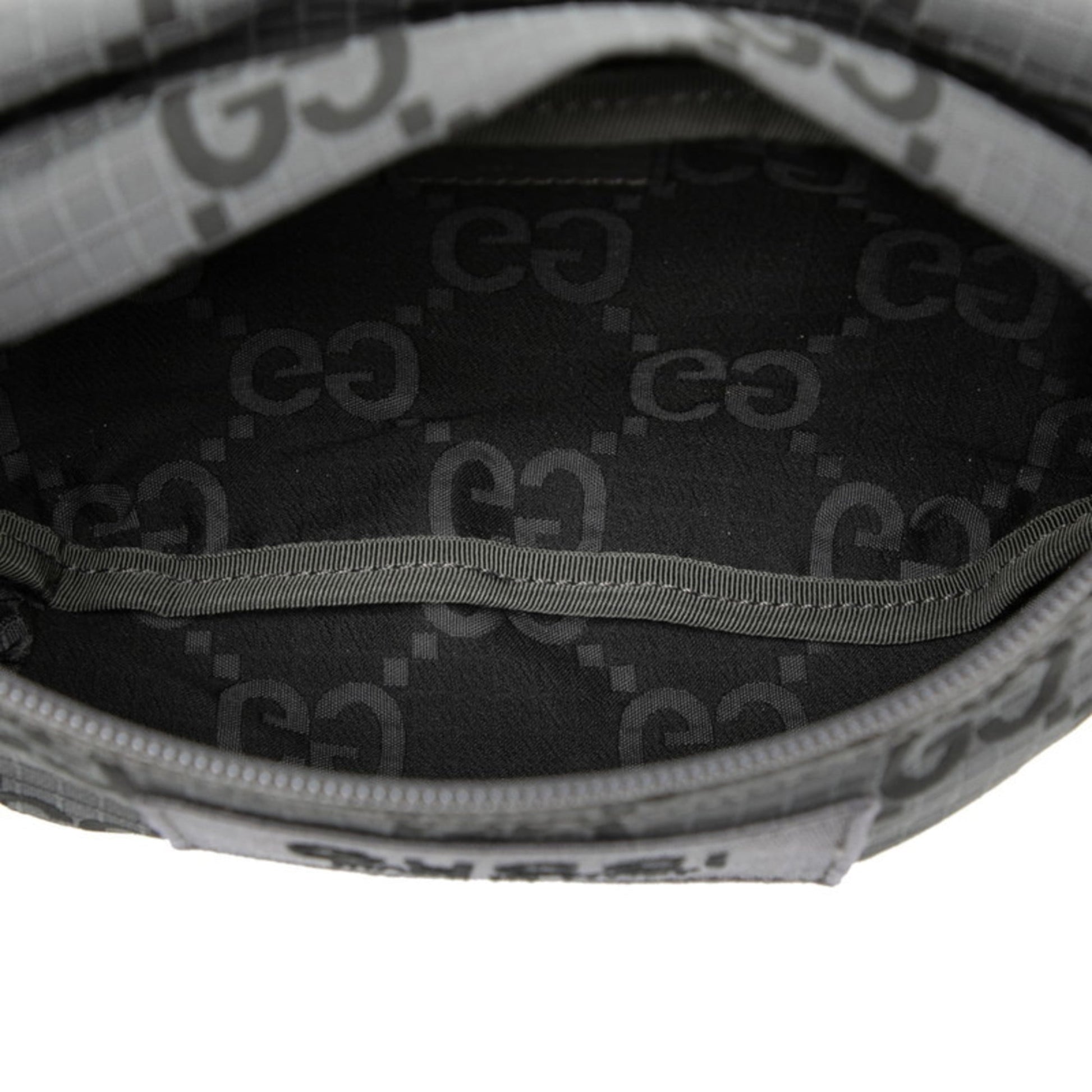 Gucci Gray Nylon Leather Fanny Pack