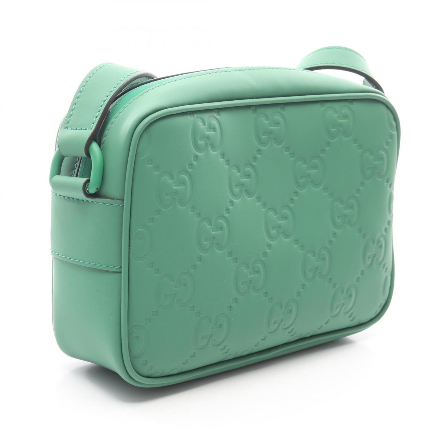 Gucci Green Rubber Shoulder Bag
