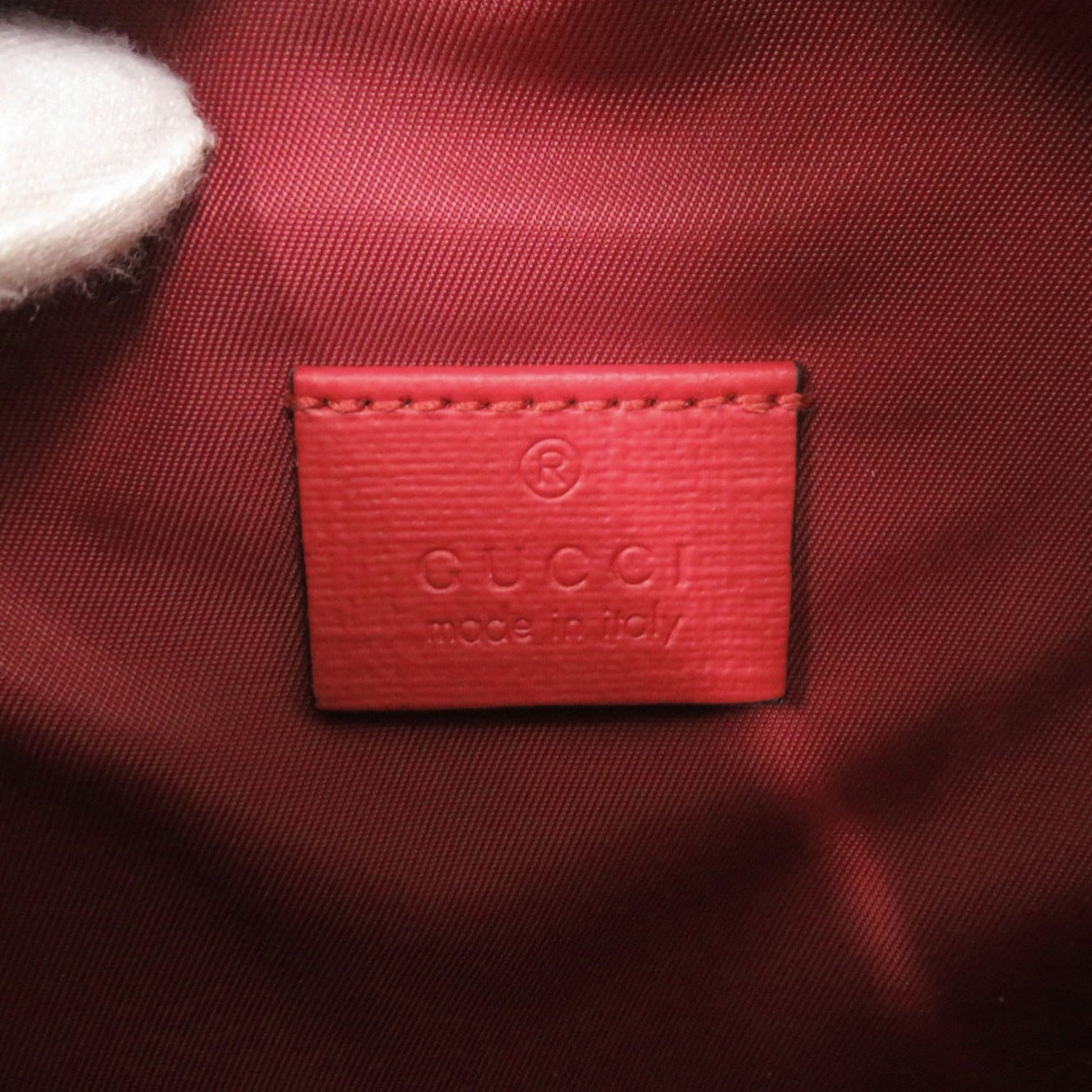 Gucci Red Color Leather Sling Bag